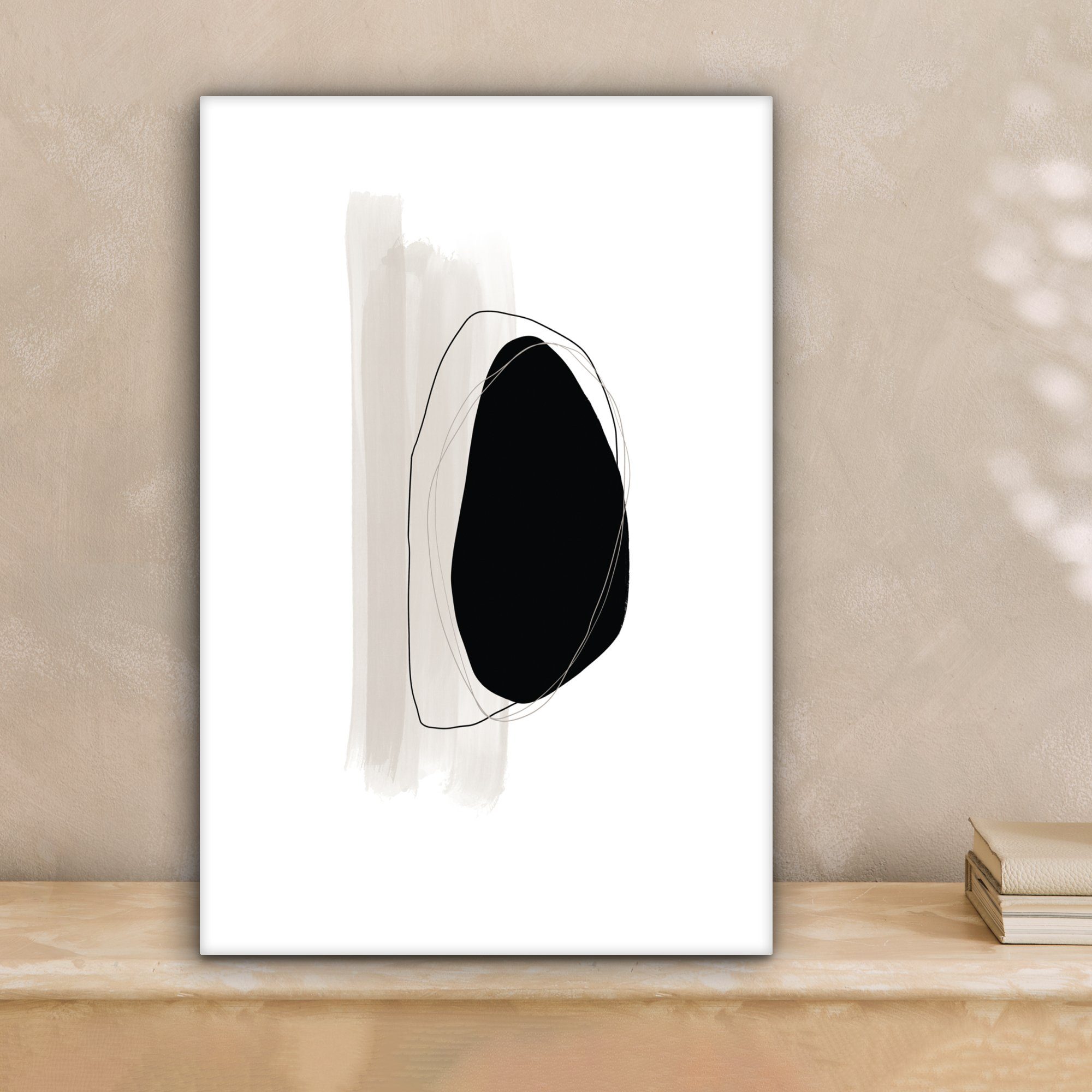 OneMillionCanvasses® Leinwandbild Schwarz - Farbe - günstig online kaufen