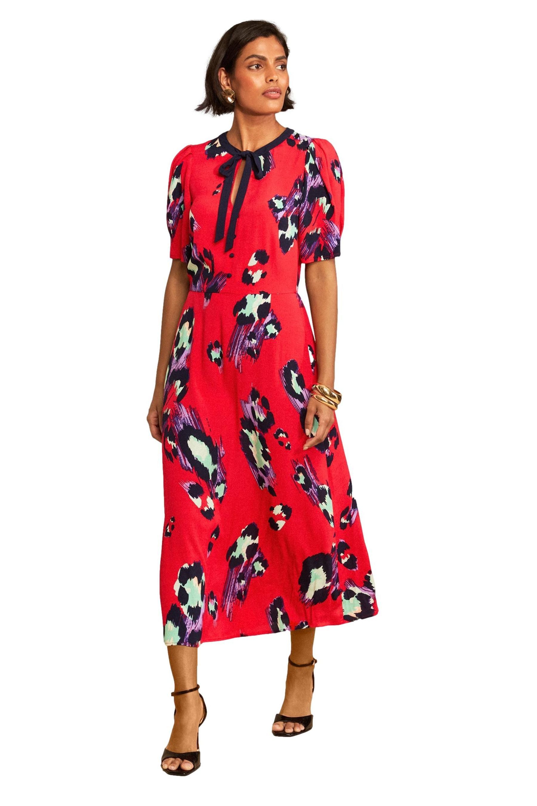 Love & Roses Midikleid Love & Roses Midikleid, Mohnblumen-Print, Regular (1-tlg)