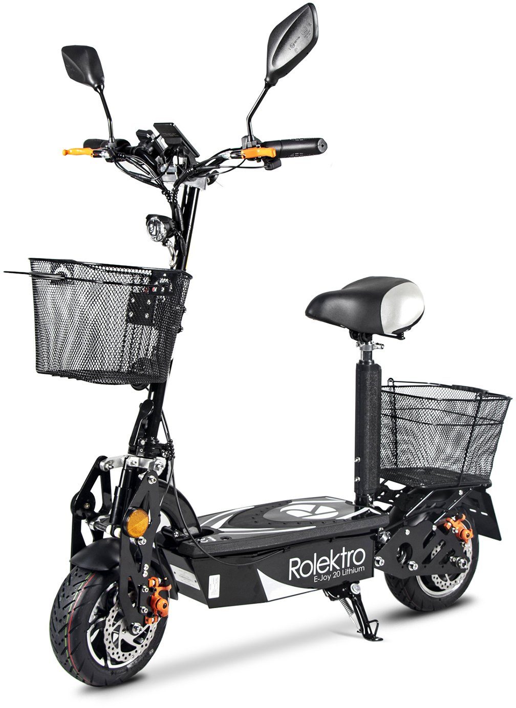 Rolektro Sitzscooter Rolektro E-Joy 20 Lithium, 20 km/h, (mit Schutzblech)