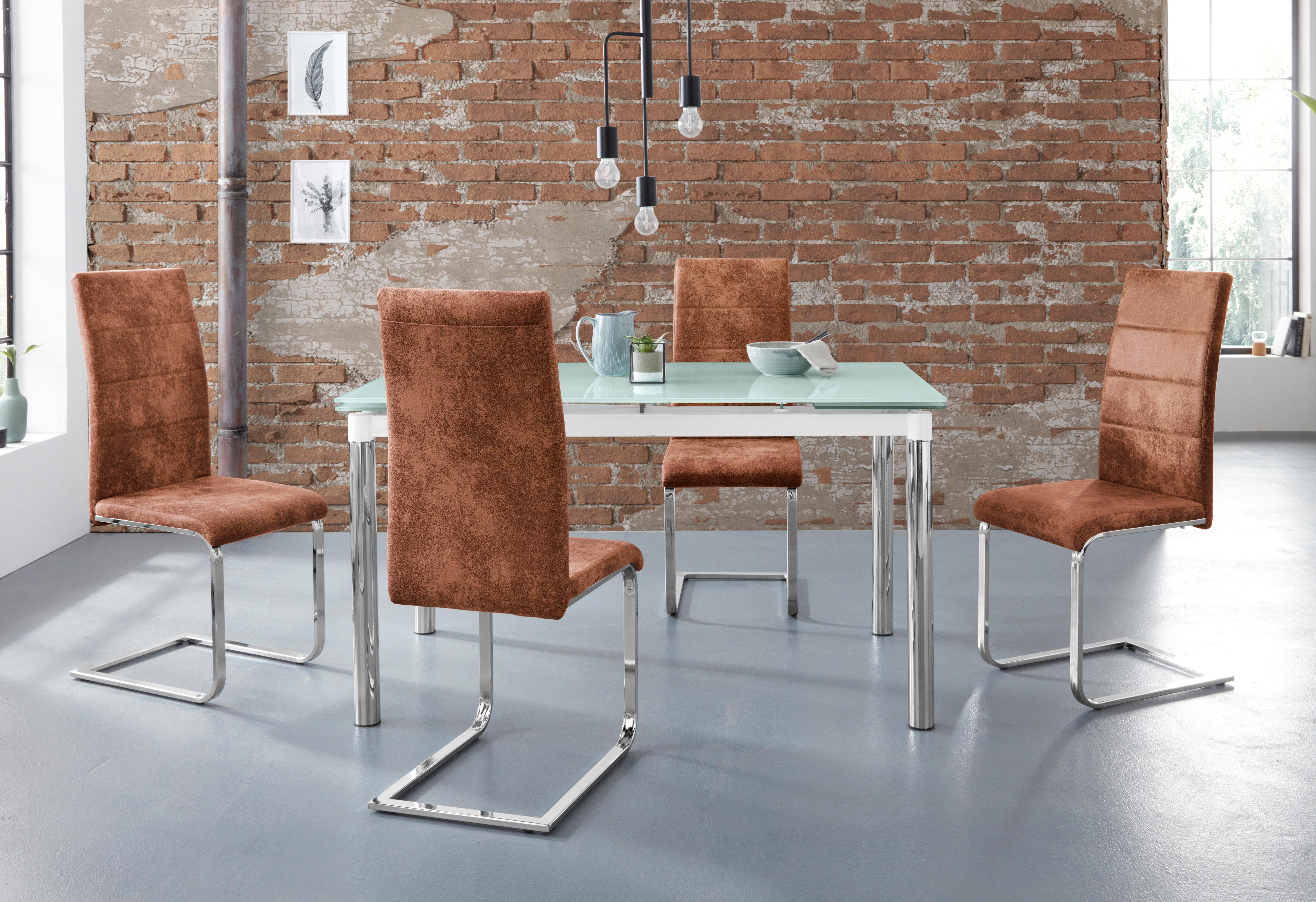 (Set, Tisch 4 INOSIGN Essgruppe cm 5-tlg), Stühlen, mit Nelson/Cosy, ausziehbar, 140-200 Breite