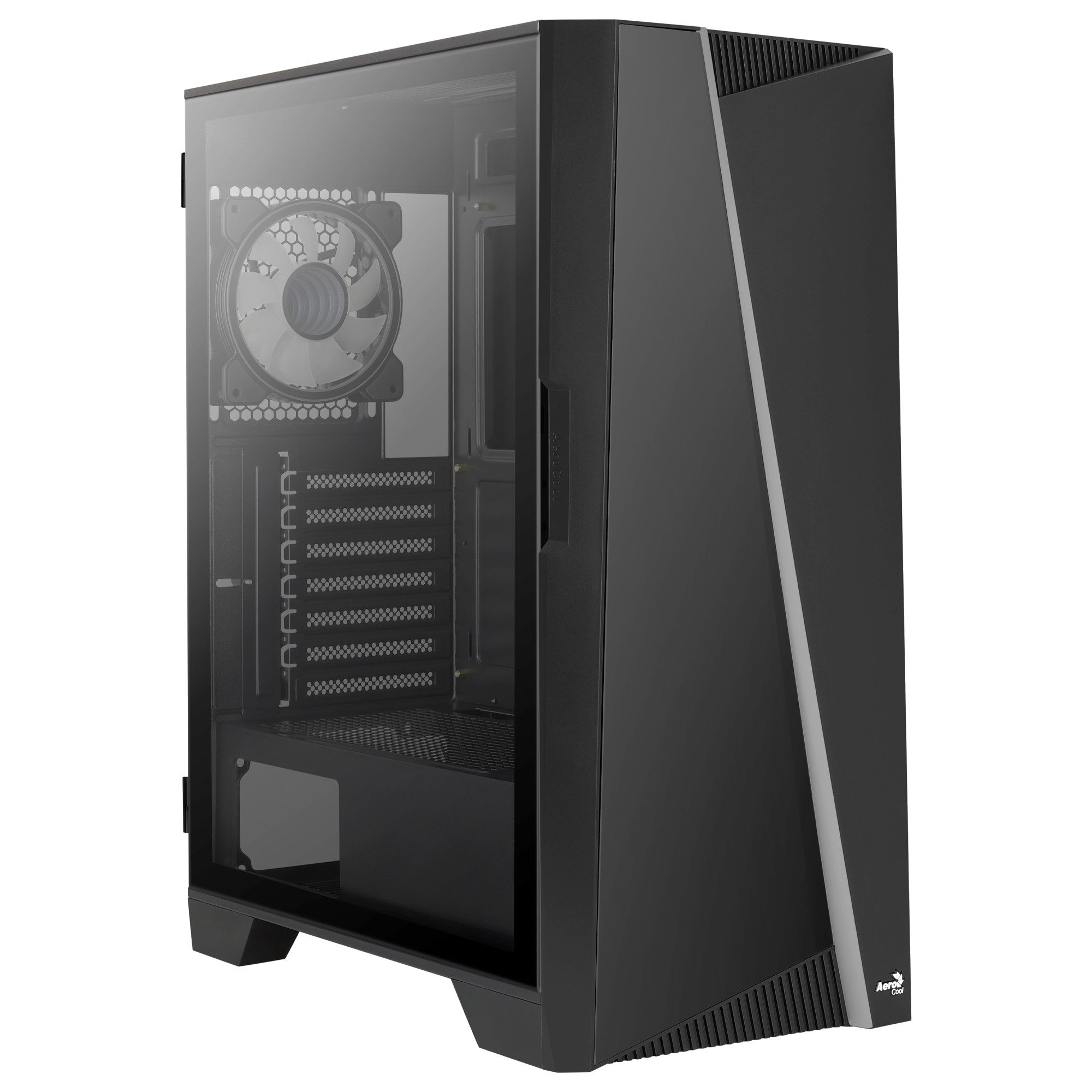 Aerocool PC-Gehäuse ADVANCED TECHNOLOGIES Mirage-G-BK-v1 - Mid tower - ATX - Seitenteil mi