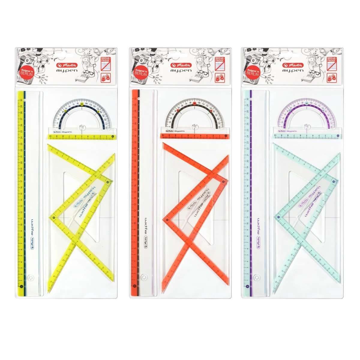 Herlitz Lineal Herlitz 11368222 Lineal-Set 4 Stück(e)