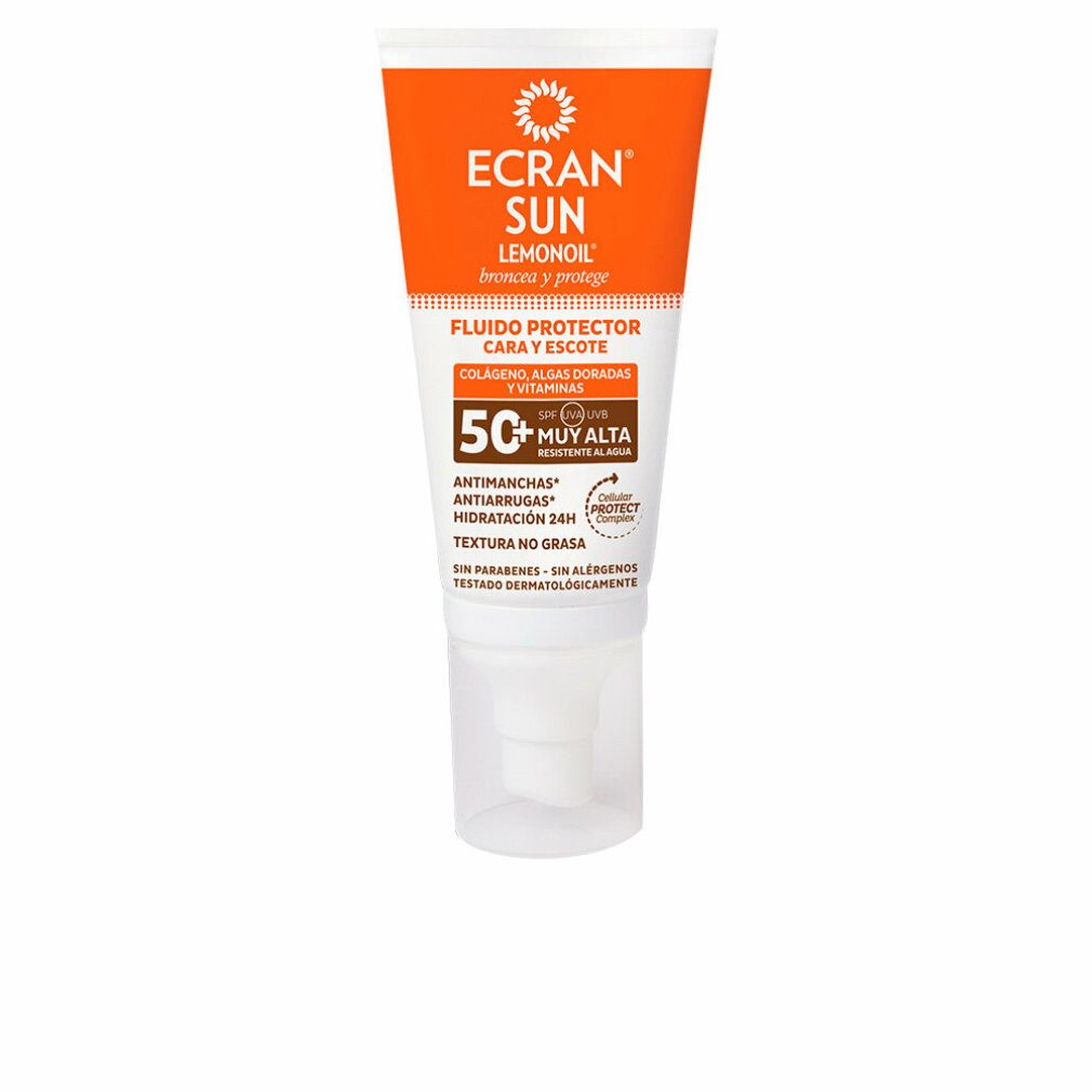 Ecran Sonnenschutzcreme AFTERSUN Sun Lemonoil Face And Neck Fluid Spf50