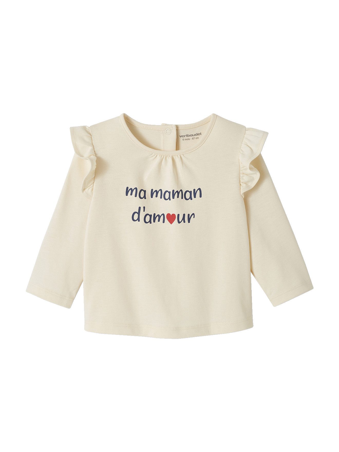 Langarmshirt Baby T-Shirt mit Schriftzug