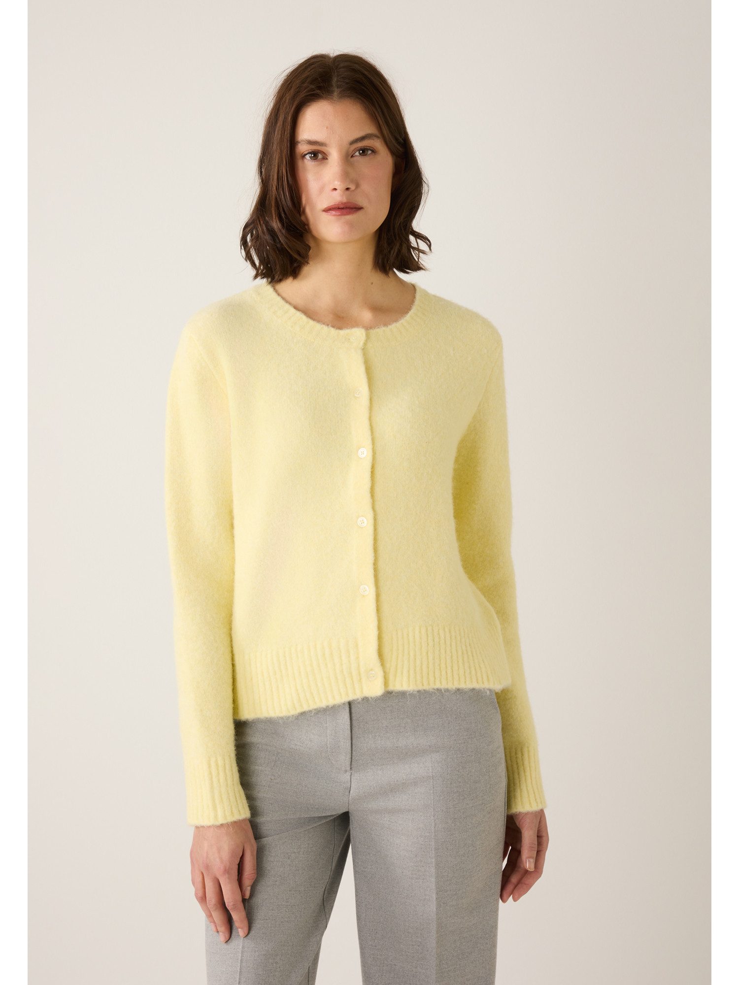 MORE&MORE flauschig weiche Strickjacke
