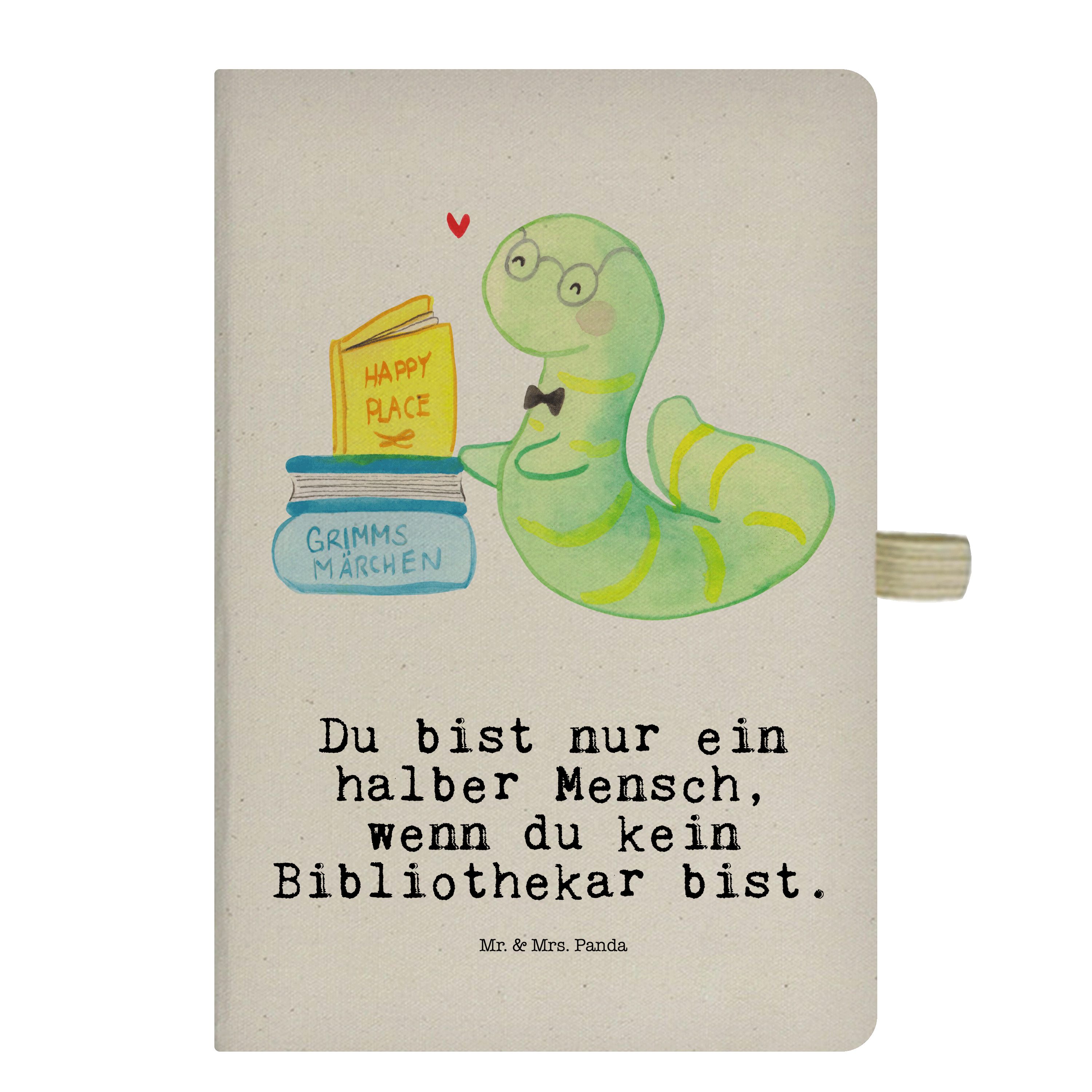 Mr. & Mrs. - - Leseratte, Danke, Ein Geschenk, Bibliothekar & Mrs. Mr. Transparent Notizbuch Panda mit Herz Panda