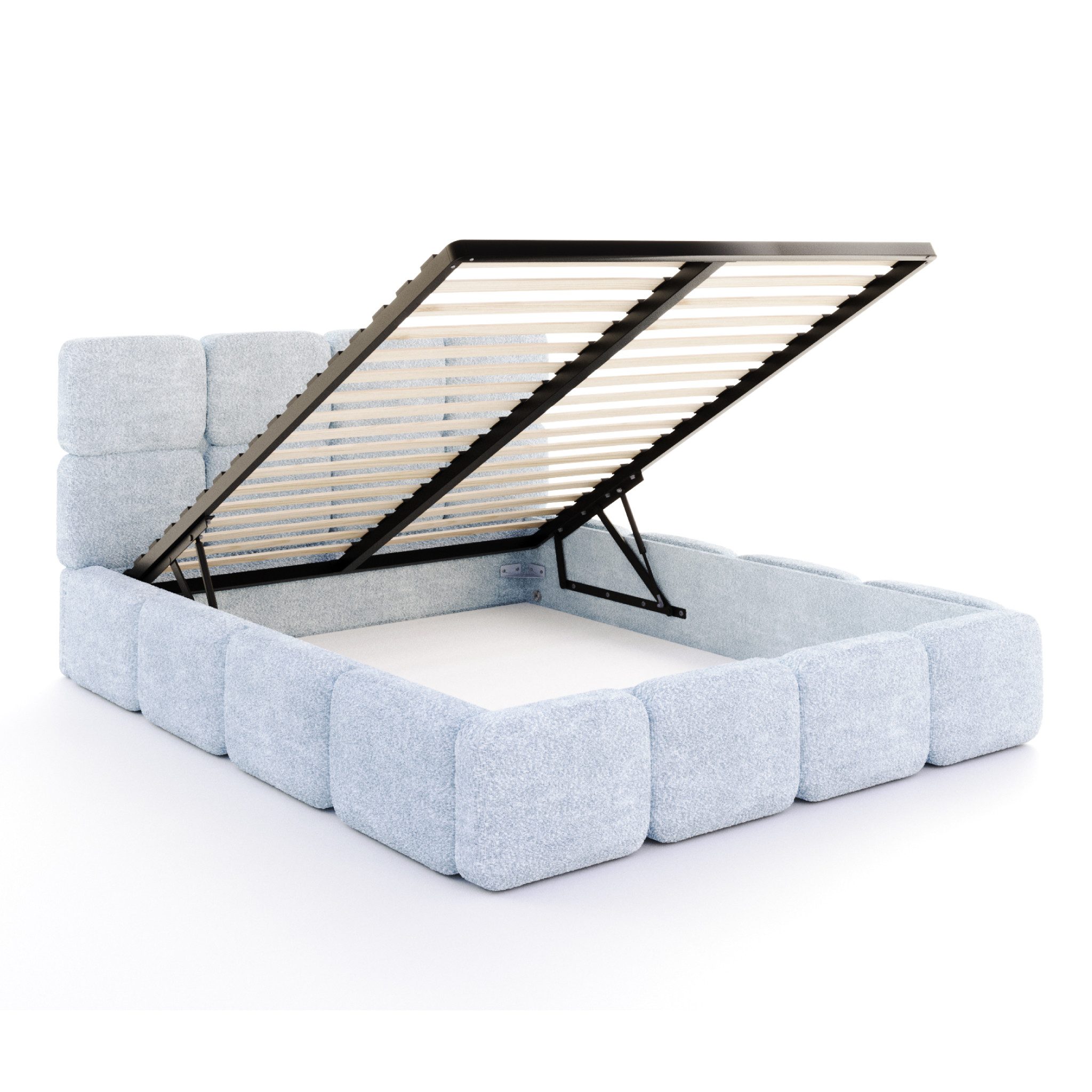 FDM Polsterbett CLOUDY Bettgestell Bett 140x200, 160x200, 180x200 cm, Hebba günstig online kaufen