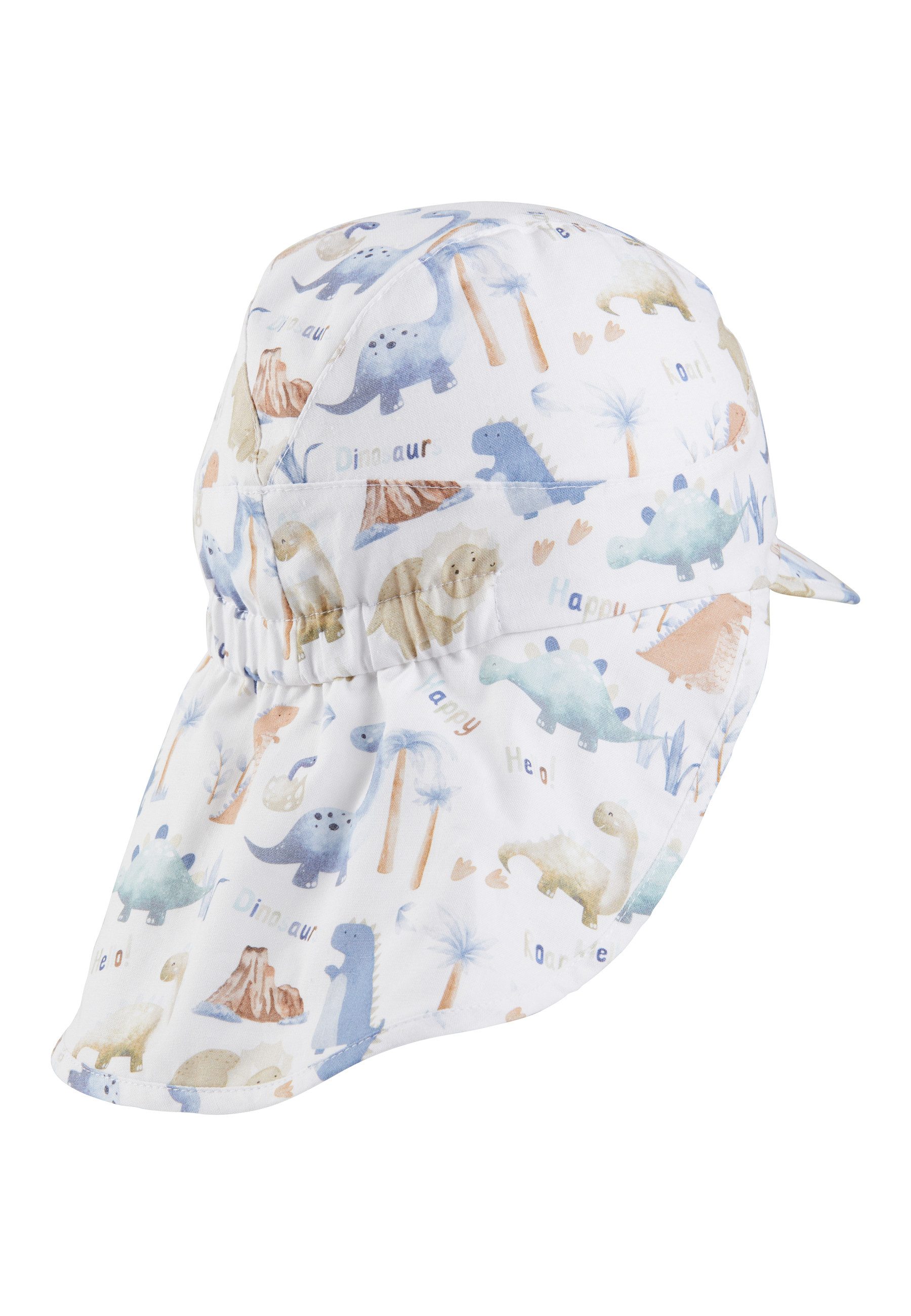 Sterntaler® Beanie Schirmmütze mit Nackenschutz Saurier günstig online kaufen