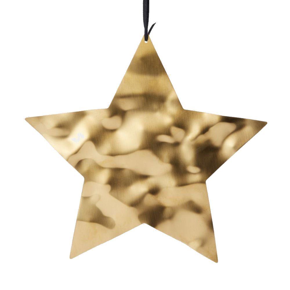 Philippi Design Hängedekoration Aqua Weihnachtsaufhänger Stern gold groß