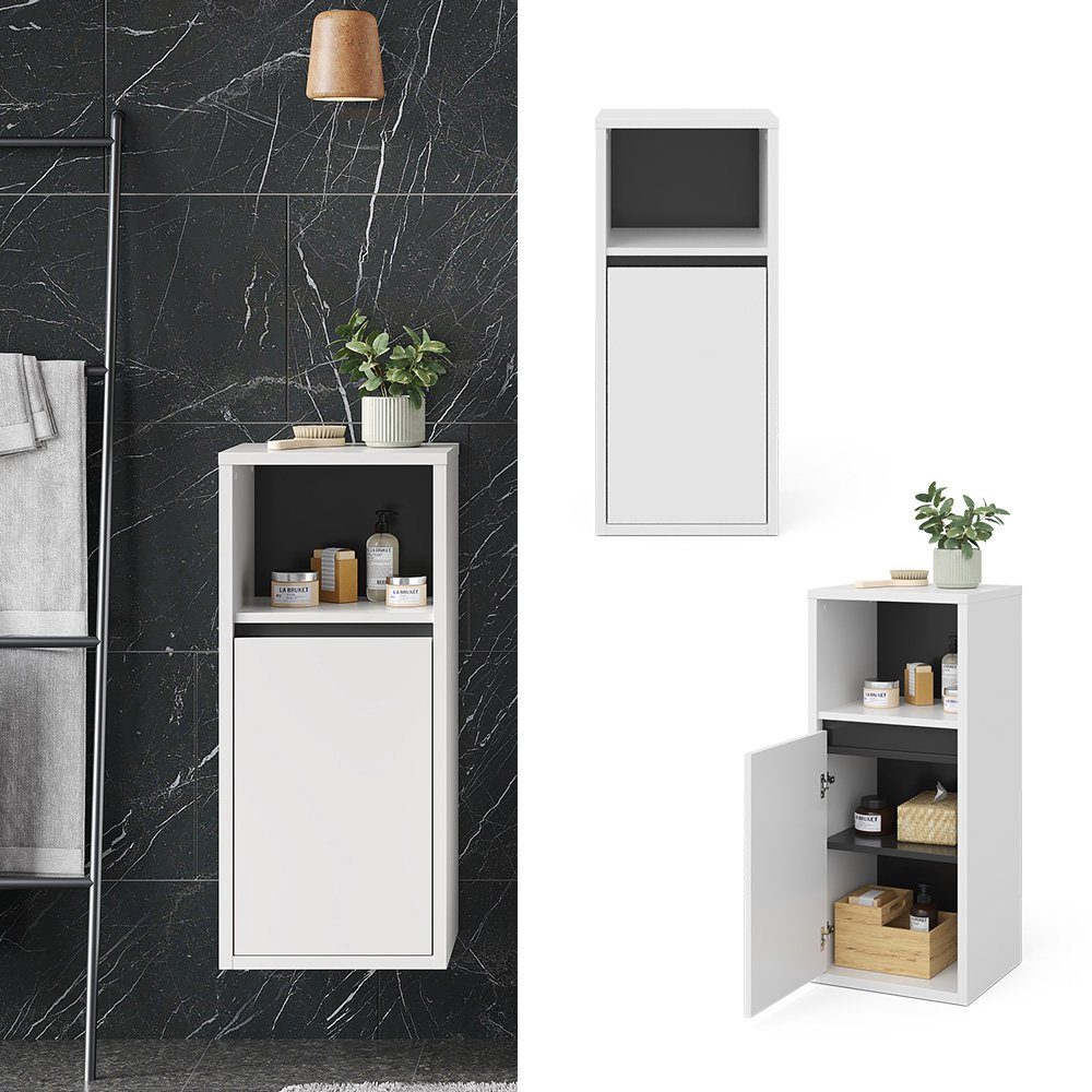 Vicco Midischrank Viola, Weiß/Anthrazit, 38 x günstig online kaufen