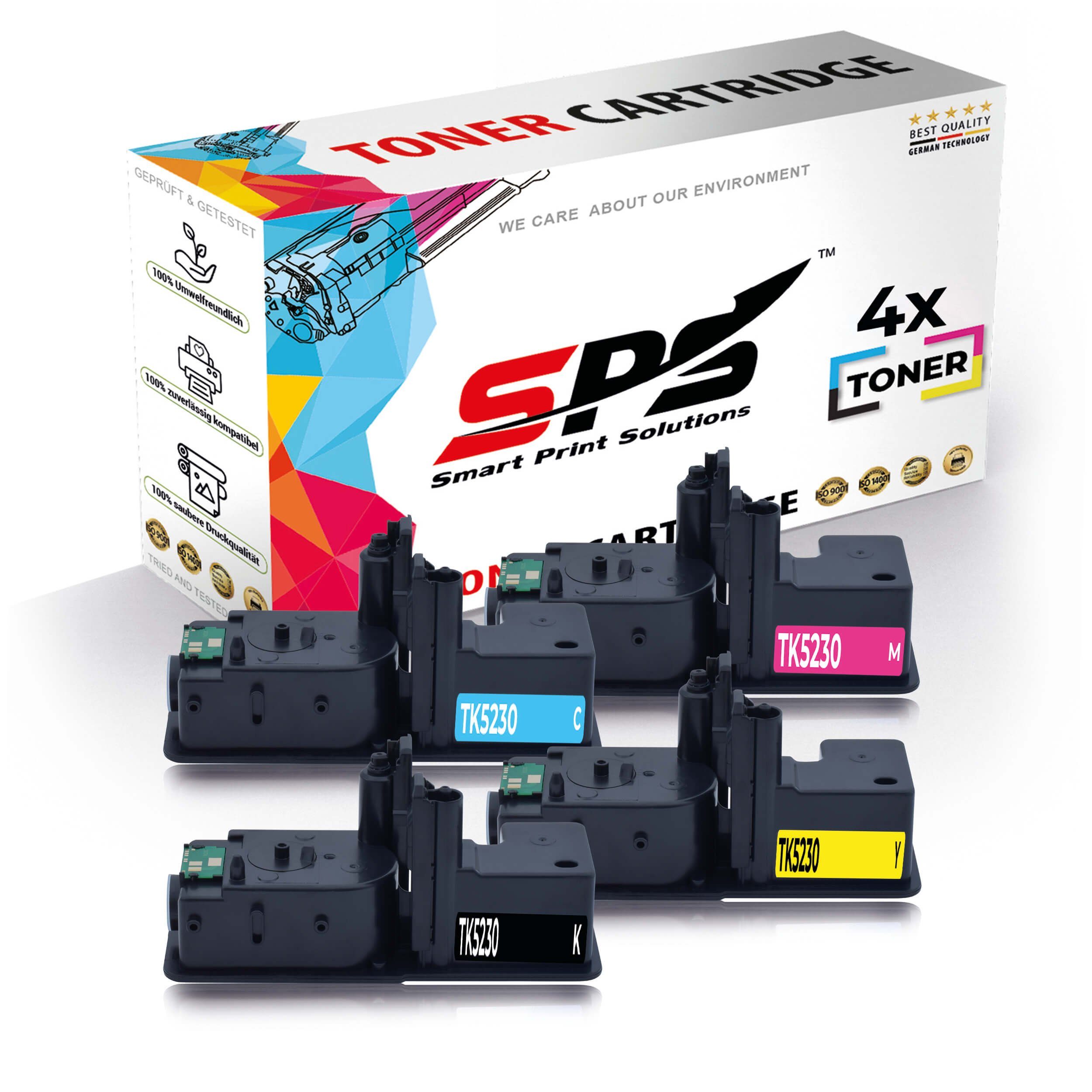 SPS Tonerkartusche 4er Set Kompatibel für Kyocera Ecosys P5021 Toners TK5230K-TK5230M, (4er Pack)