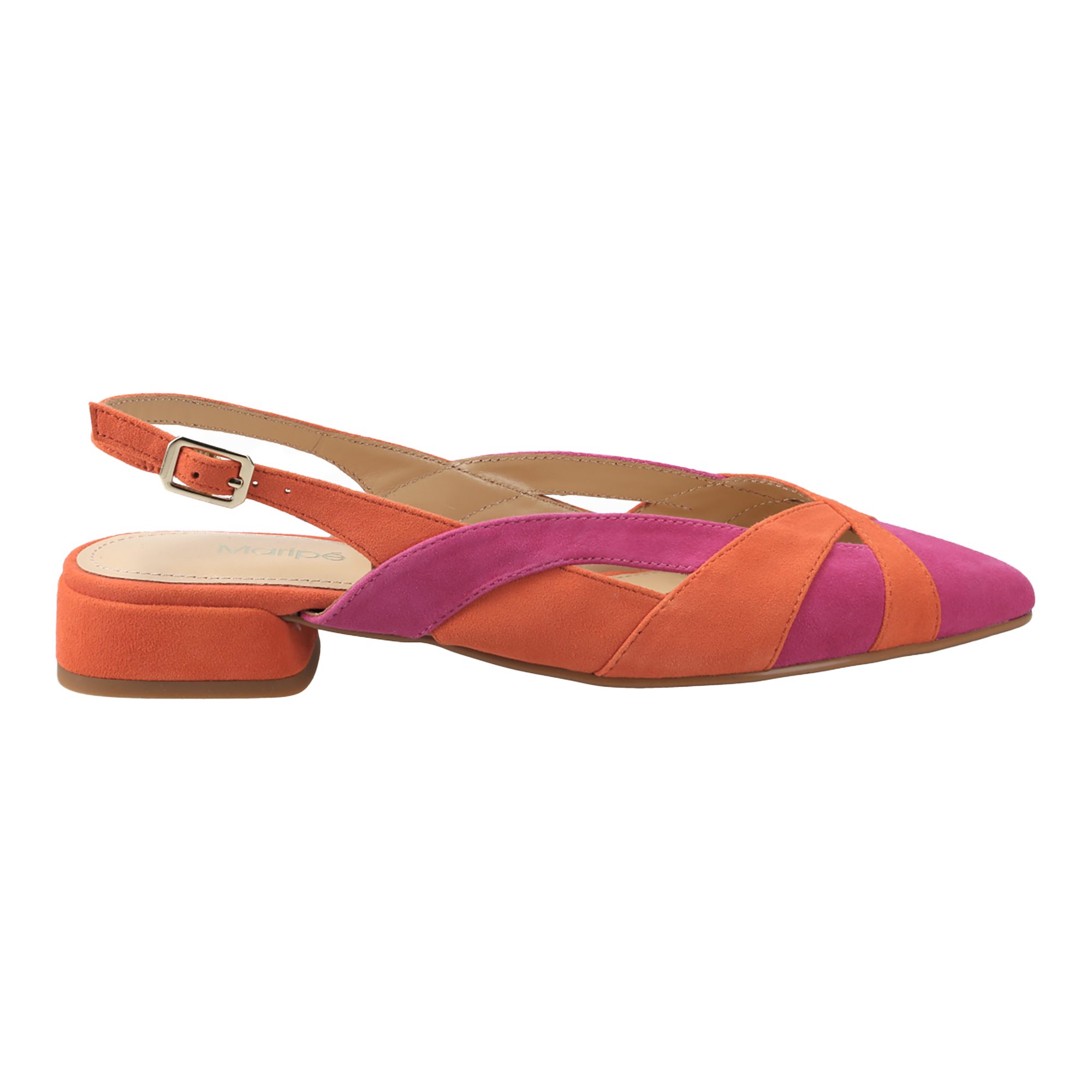 Maripé Maripé ANOUK V.1 1878, Peeptoes & Slingpumps, Orange / Pink, Damen Peeptoepumps