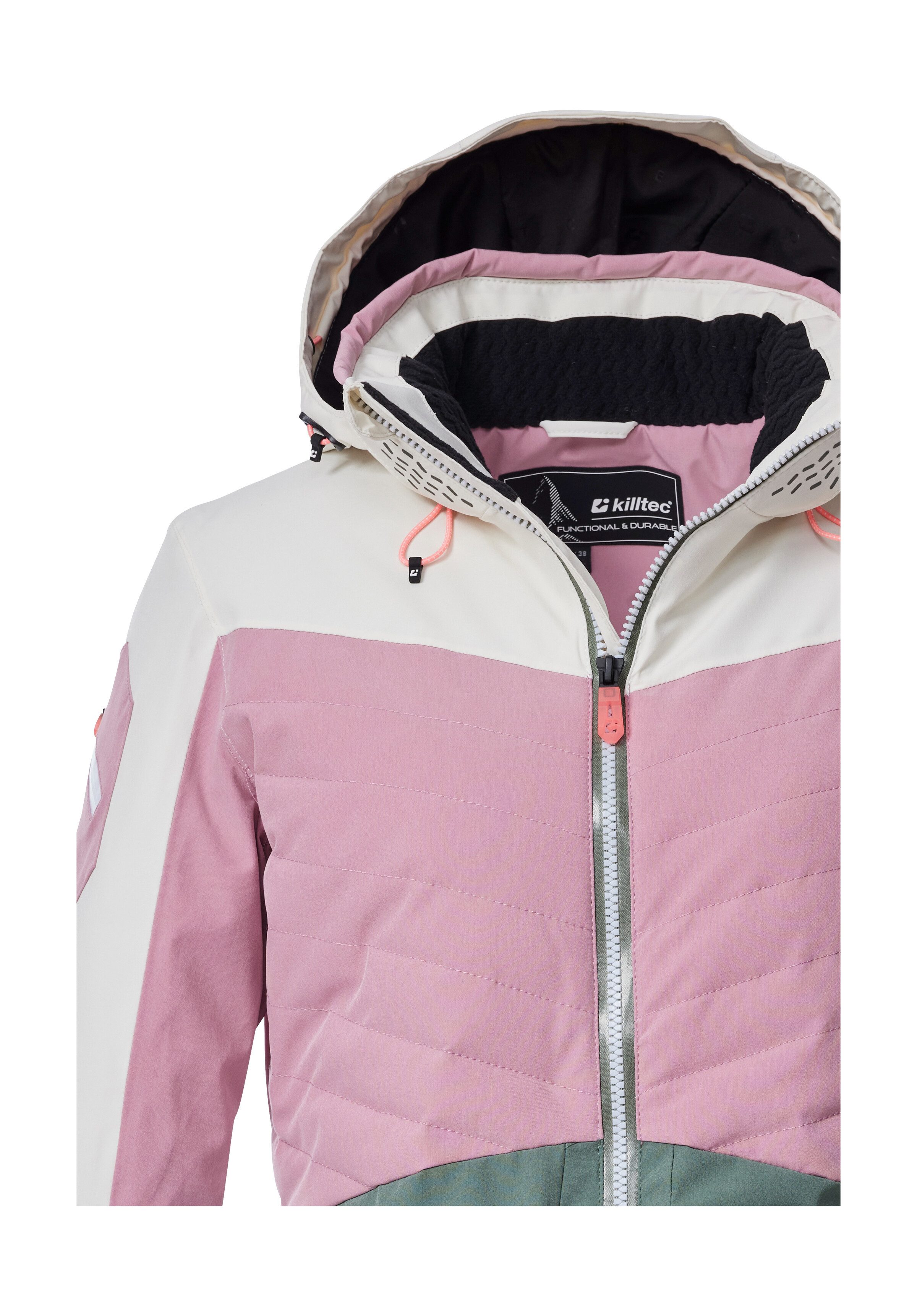Killtec Skijacke KSW 30 WMN SKI JCKT Damen Skijacke: wasserdicht, atmungsaktiv, Colourblock-Design