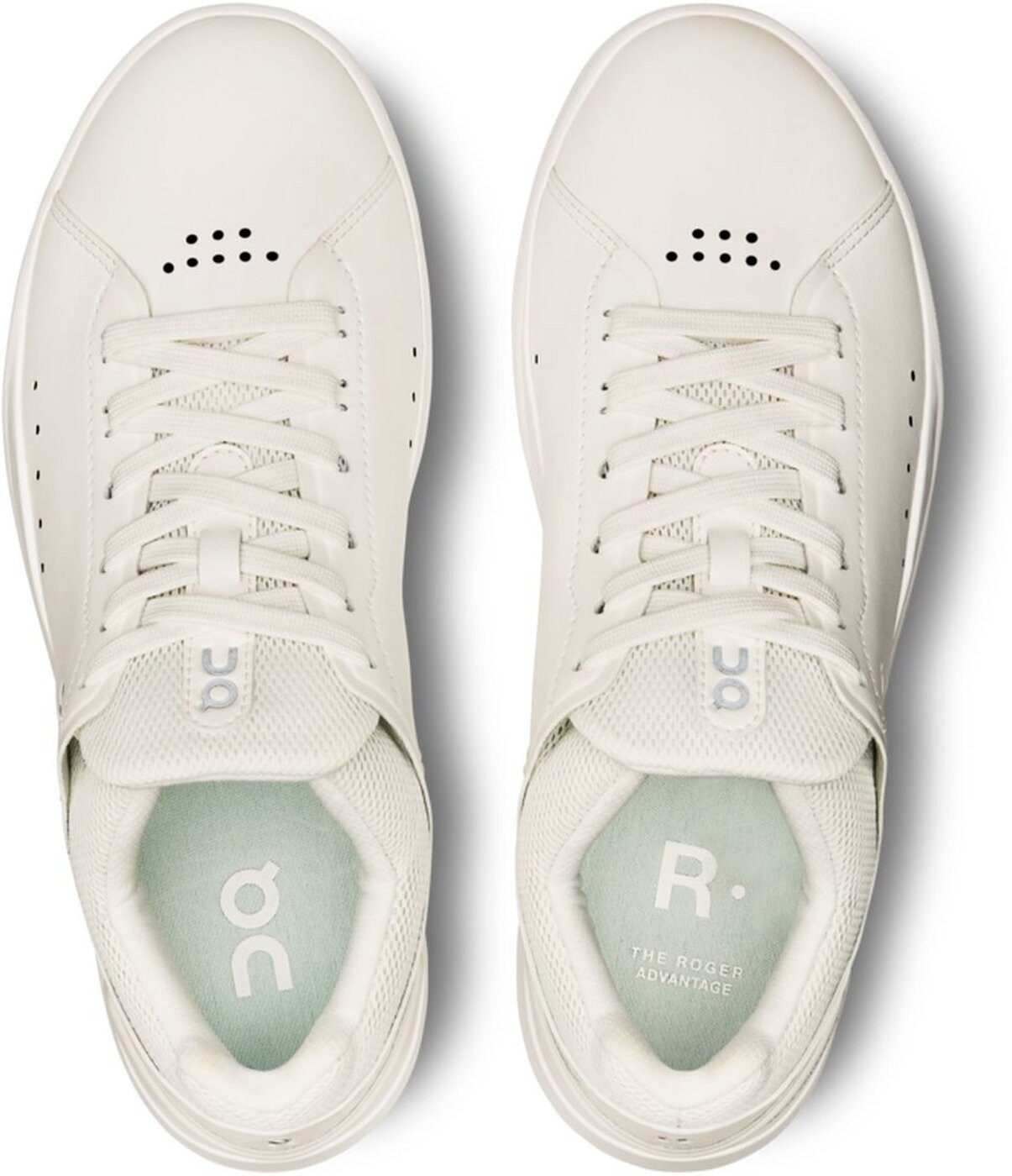 ON RUNNING THE ROGER Advantage All White Sneaker