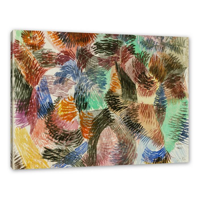 Pixxprint Leinwandbild Paul Klee - Triebkraft des Waldes Wanddekoration (1 St) Leinwandbild fertig bespannt inkl. Zackenaufhänger