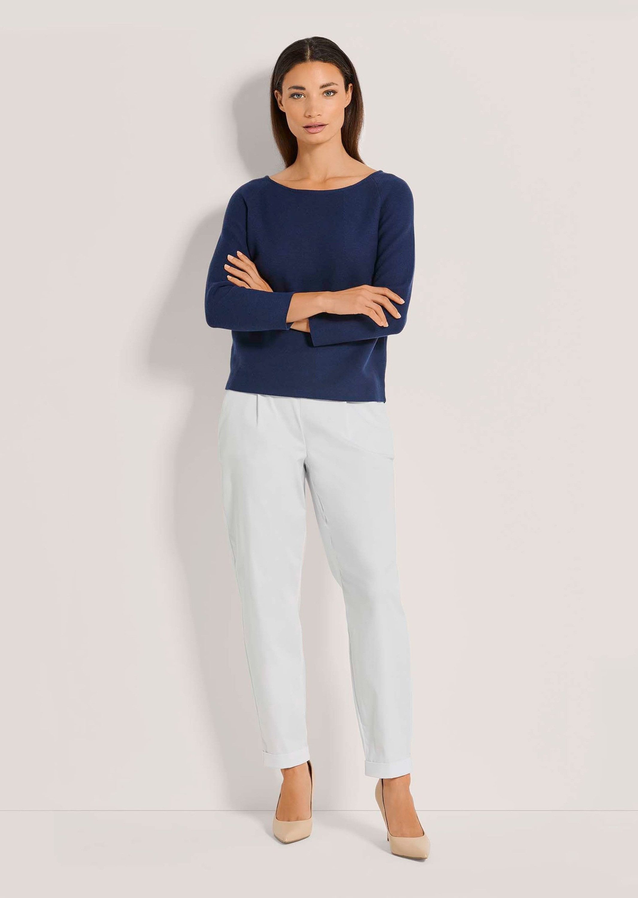 MADELEINE Strickpullover Pullover in modischer Kurzform günstig online kaufen