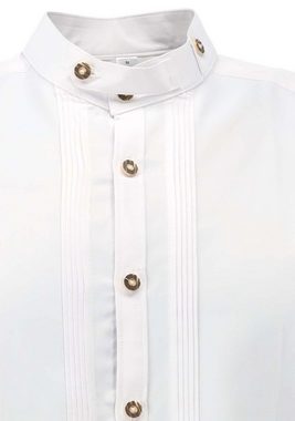 OS-Trachten Trachtenhemd Elaqom mit Stehkragen, extra lang in Ärmeln und Rumpf