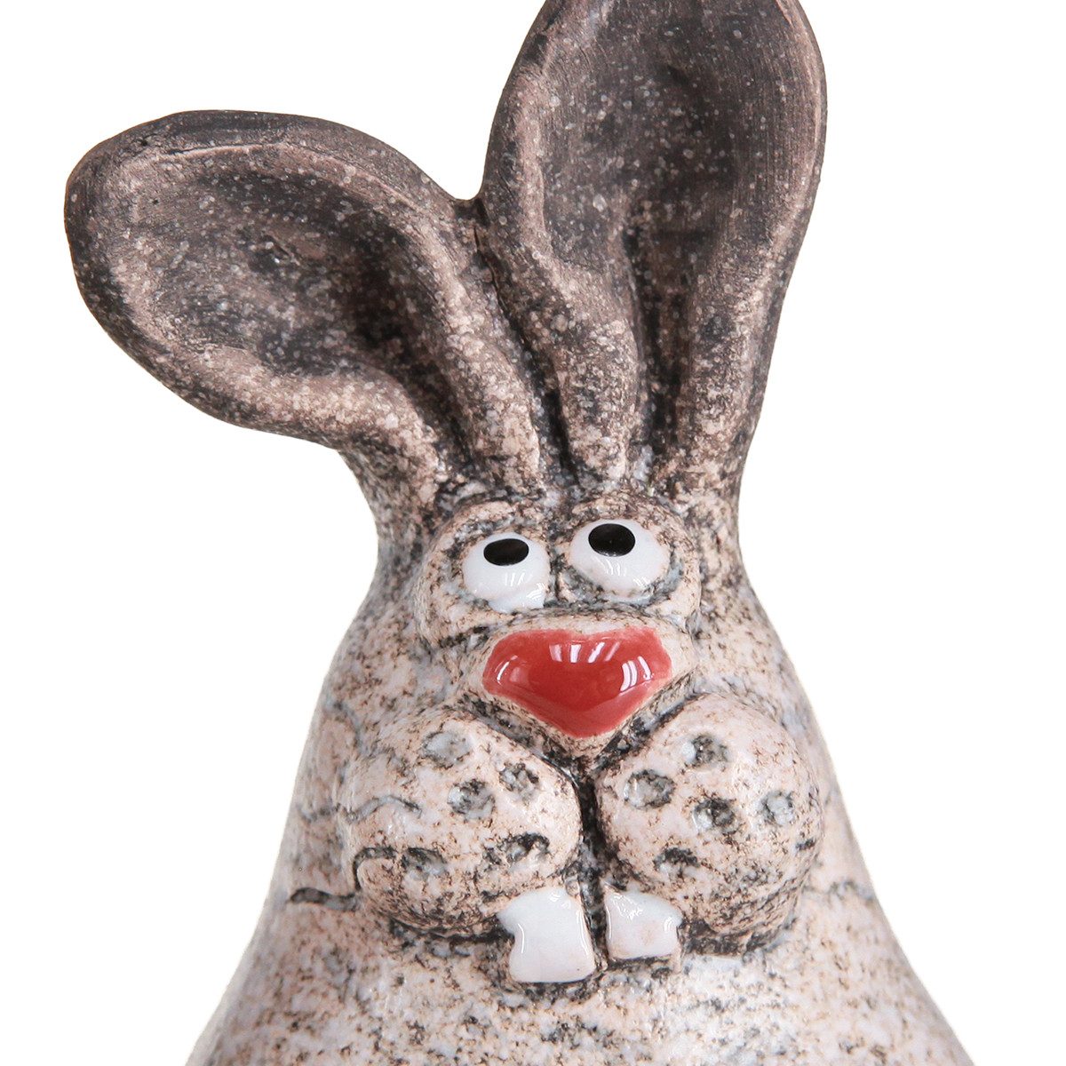 Florists Products Osterhase Osterhase Keramik Deko Hase Braun 7cm 6er-Set Humorvoll, 6 Stück