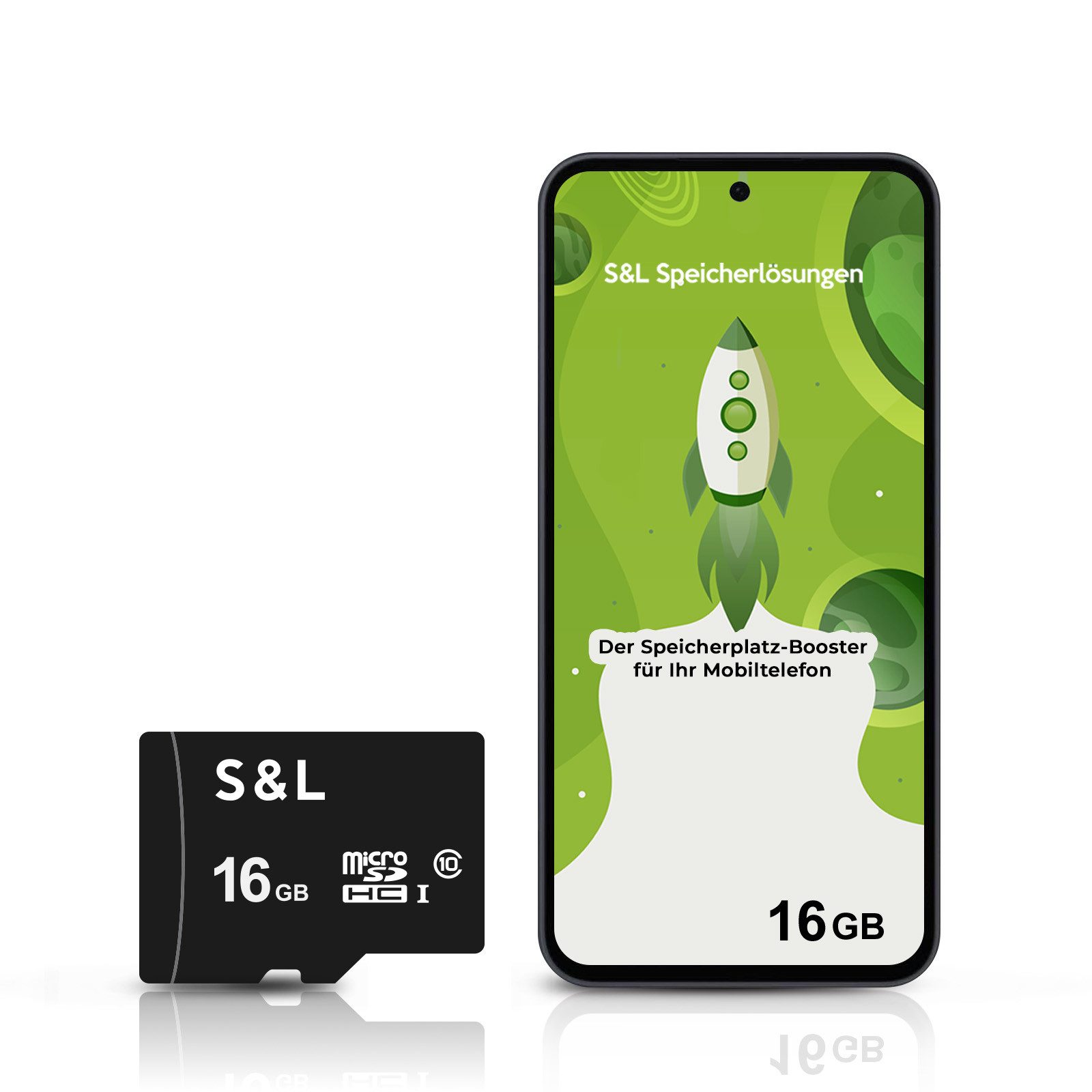 Tec-Expert microSD Karte S&L für vivo iQOO Z10 Lite Speicherkarte (16 GB, Class 10, microSDHC)
