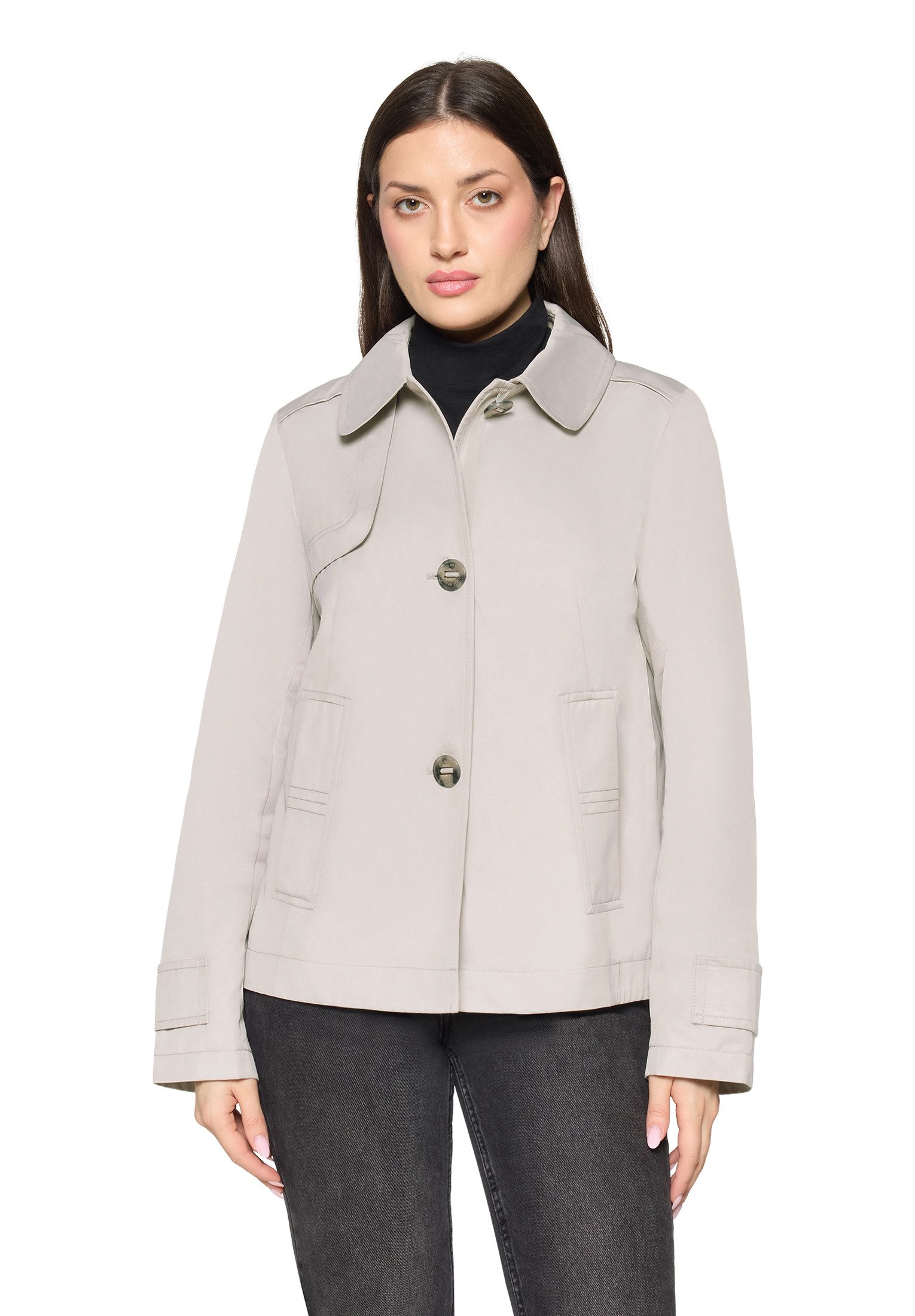 Gil Bret Outdoorjacke mit Hemdkragen