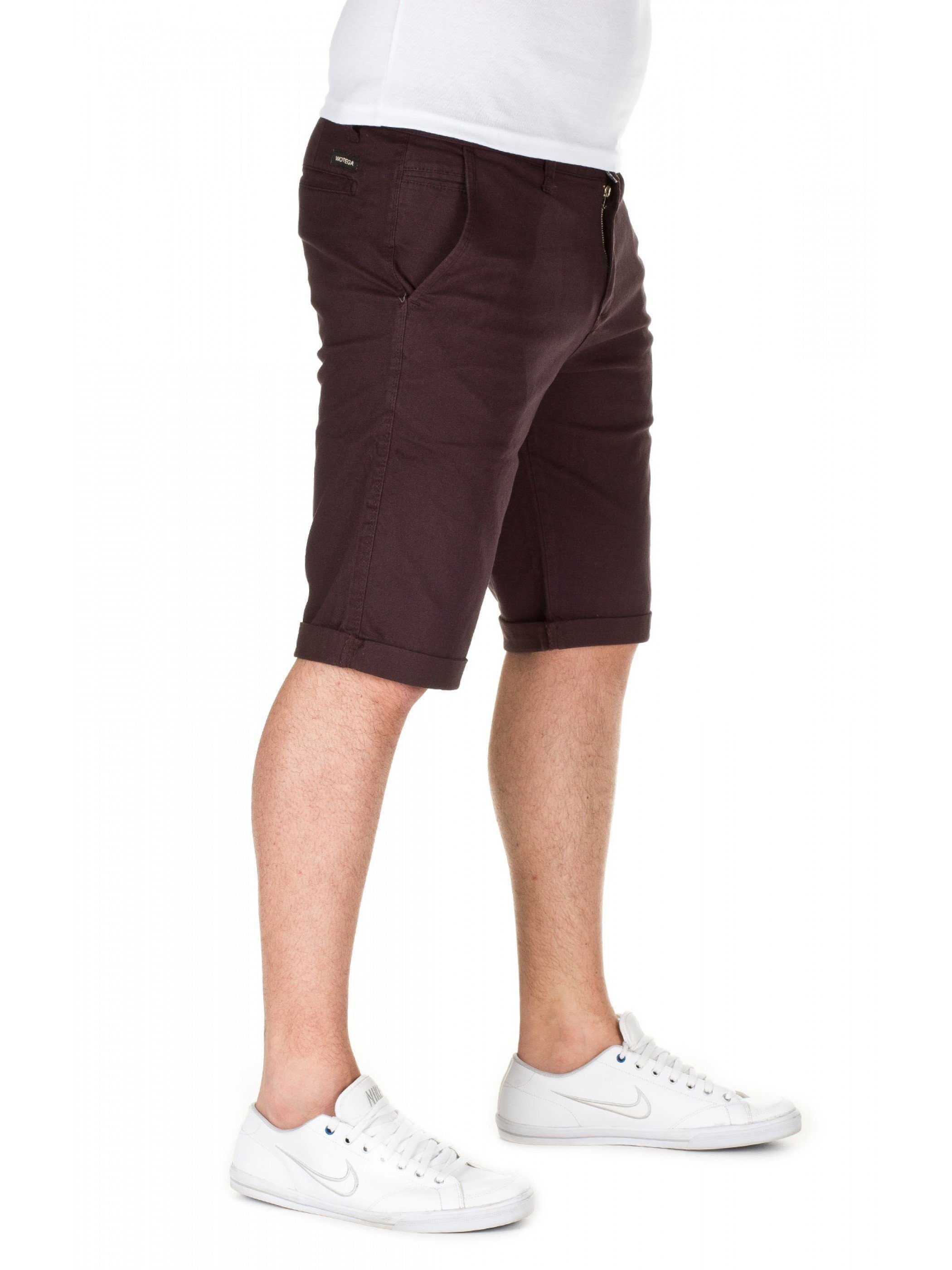 shorts brown Braun 81769) Shorts (dark WOTEGA Unifarbe Kallari in Chino