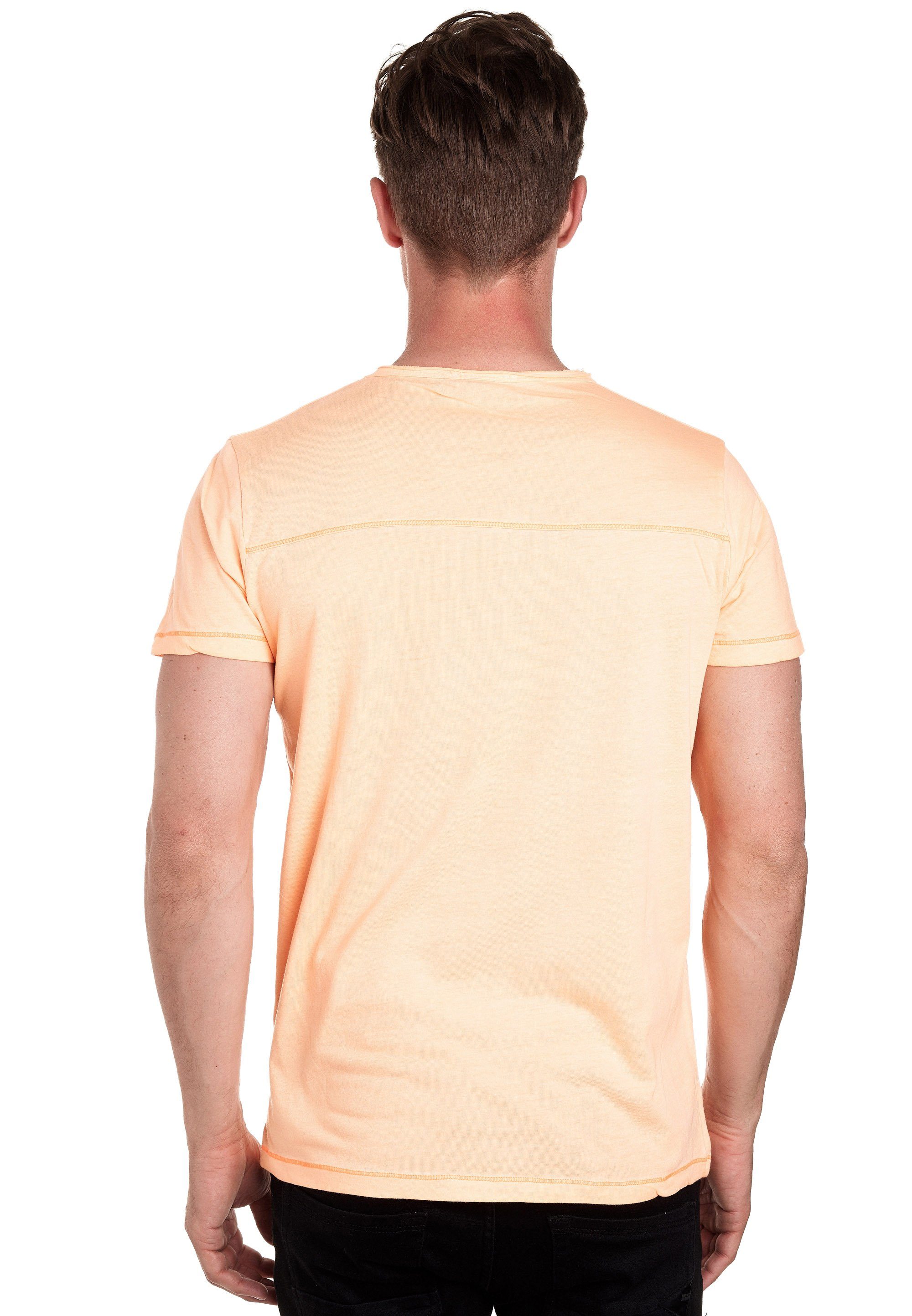 Vintage-Optik orange angesagter Rusty in T-Shirt Neal