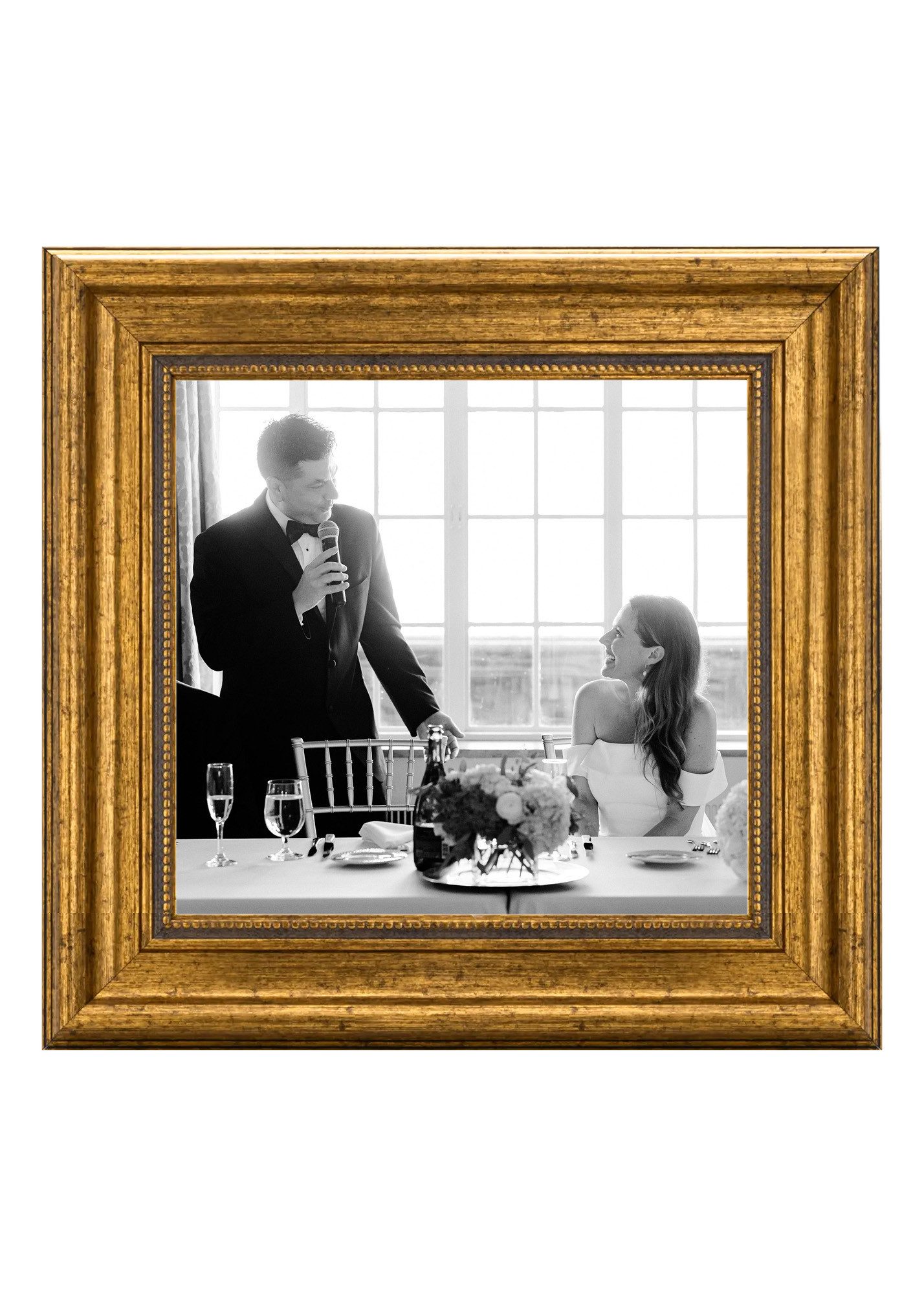 CABBEL Bilderrahmen Vintage Barock-Bilderrahmen Gold & Silber, Wohnzimmer, viele Größen, (1 St), hochwertige Verarbeitung, Dekorativ & Elegant, Antik Look für Poster