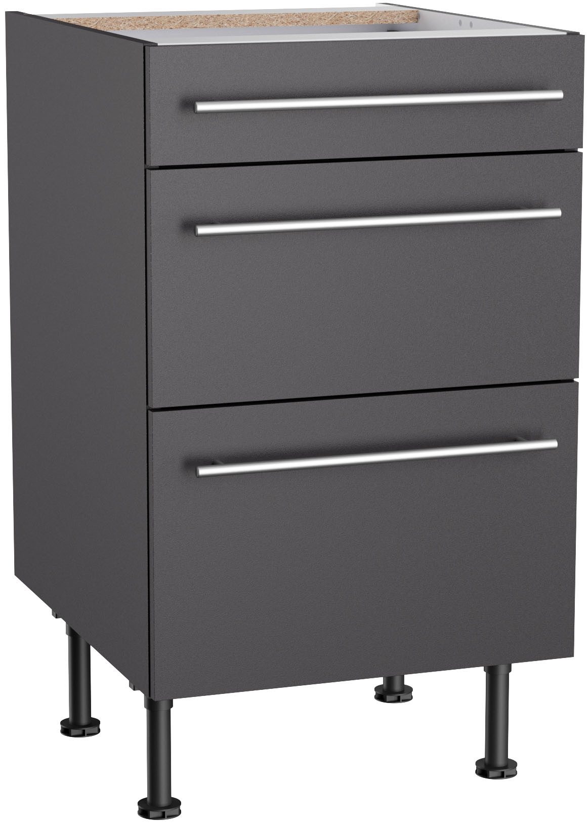 KOCHSTATION Unterschrank "KS-Bern2", Breite 50 cm, 1 Schubkasten, 2 Auszüge günstig online kaufen