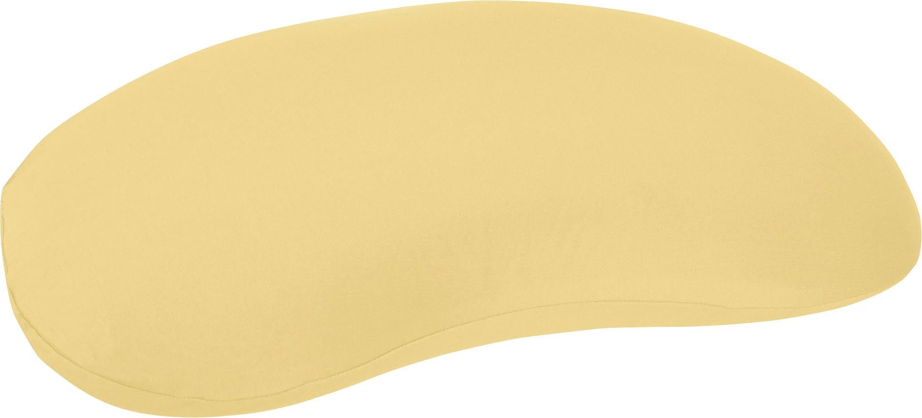 Kissenbezug Sonata Edel-Zwirn-Jersey, gelb Kneer passend Sonata-Kissen (1 Stück), für das