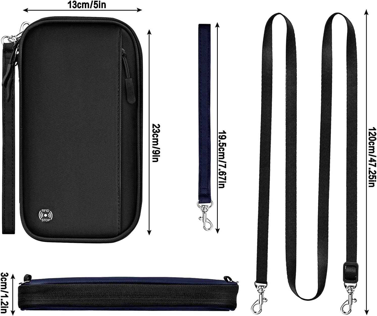 Coonoor Brieftasche Reisepass Tasche Reiseorganizer Dokumente, RFID Blocker günstig online kaufen