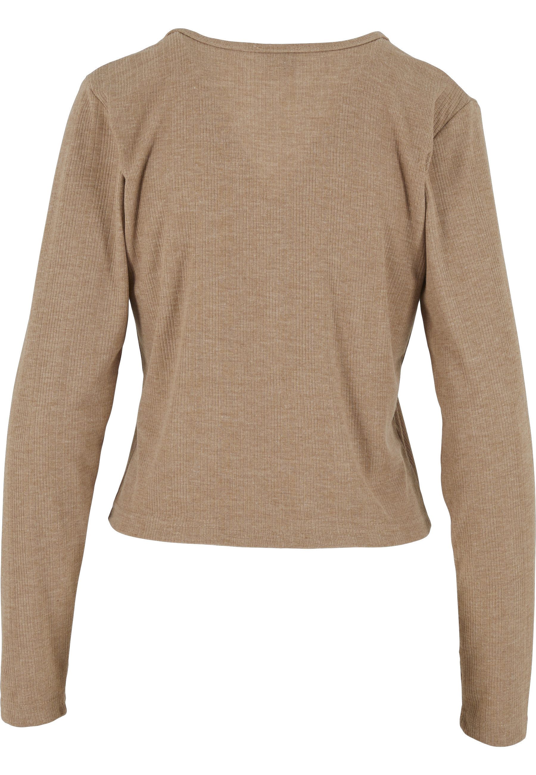 URBAN CLASSICS Strickjacke Urban Classics Ladies Rib Cardigan (1-tlg)