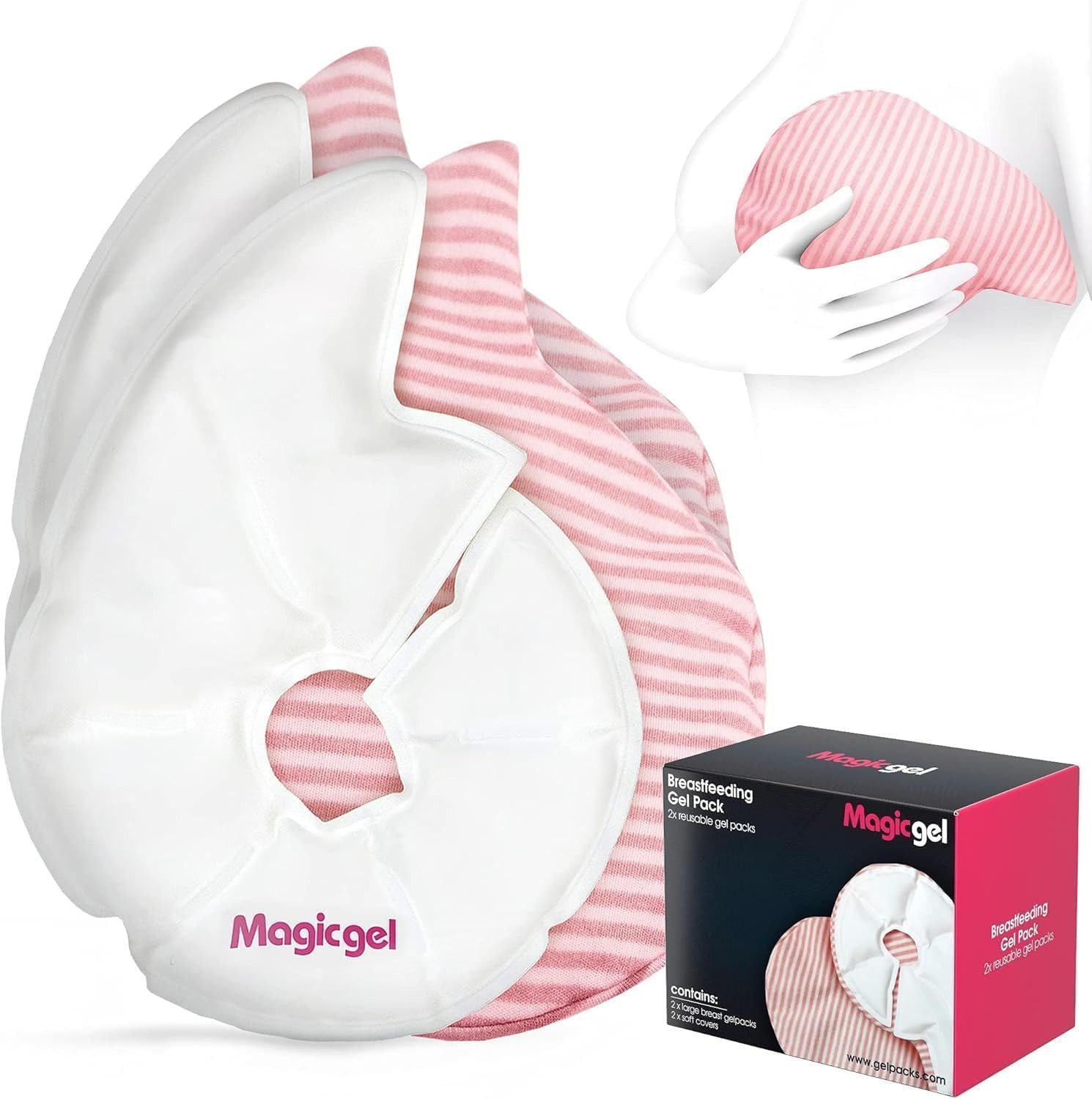 Magic Gel Kühlpad Gel-Kompressen bei Mastitis & Milchfluss, 2-tlg., Breast Cooling Колодки: Gel Compress for Mastitis & Milk Flow