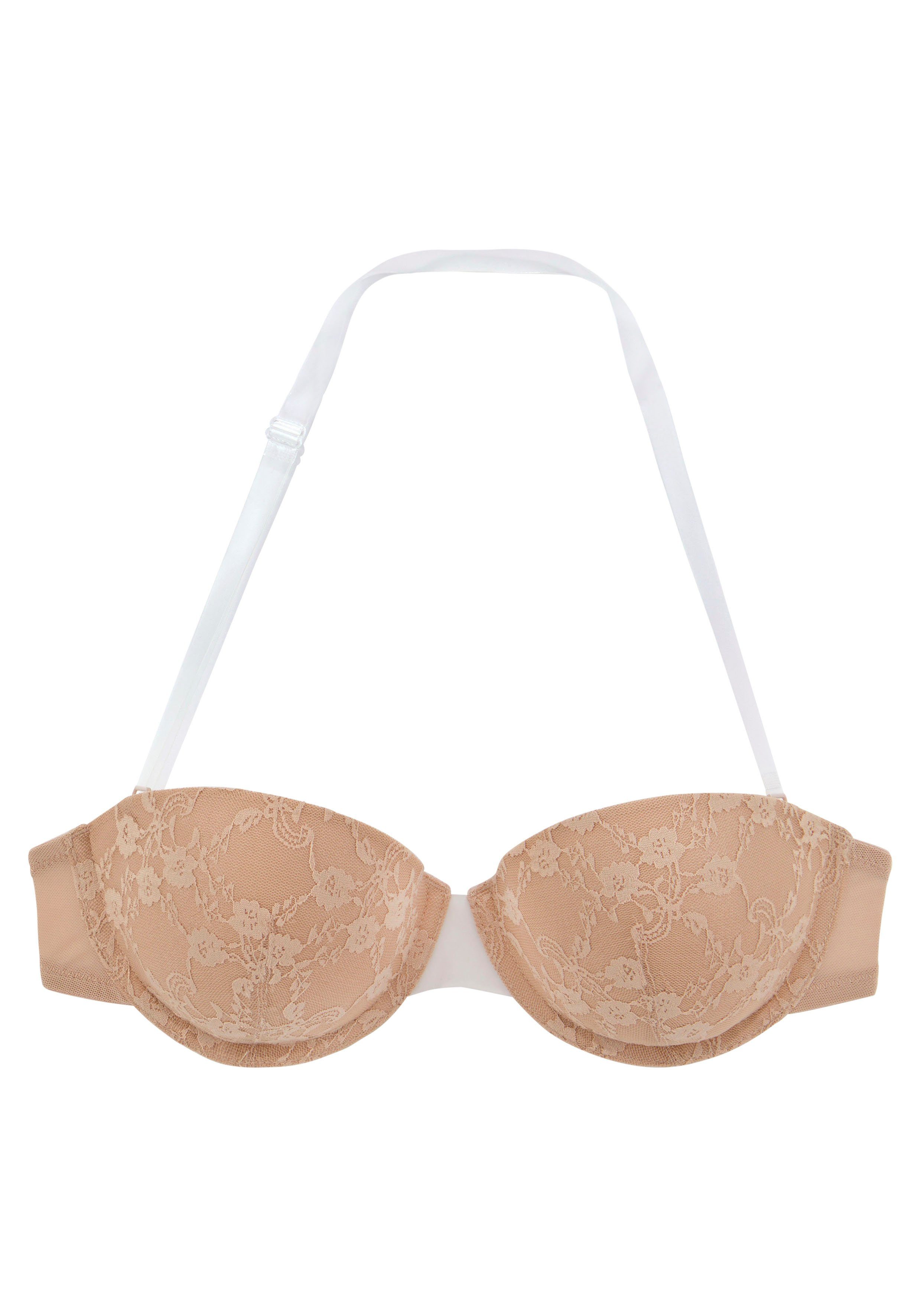 LASCANA Schalen-BH mit transparentem Rückenteil und abnehmbaren Neckholder