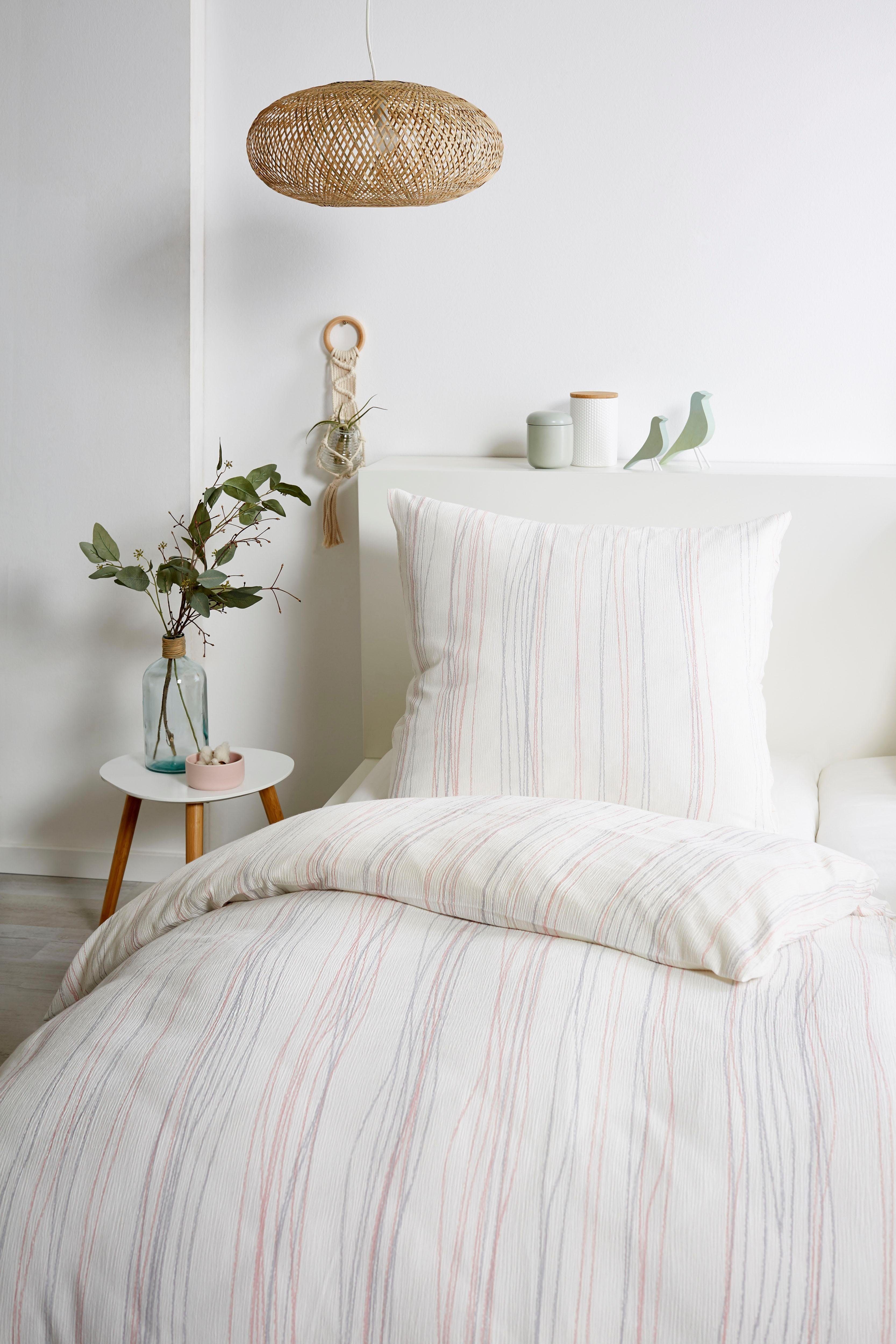 Primera Bettwäsche Bio Crepe Stripes, Seersucker, günstig online kaufen