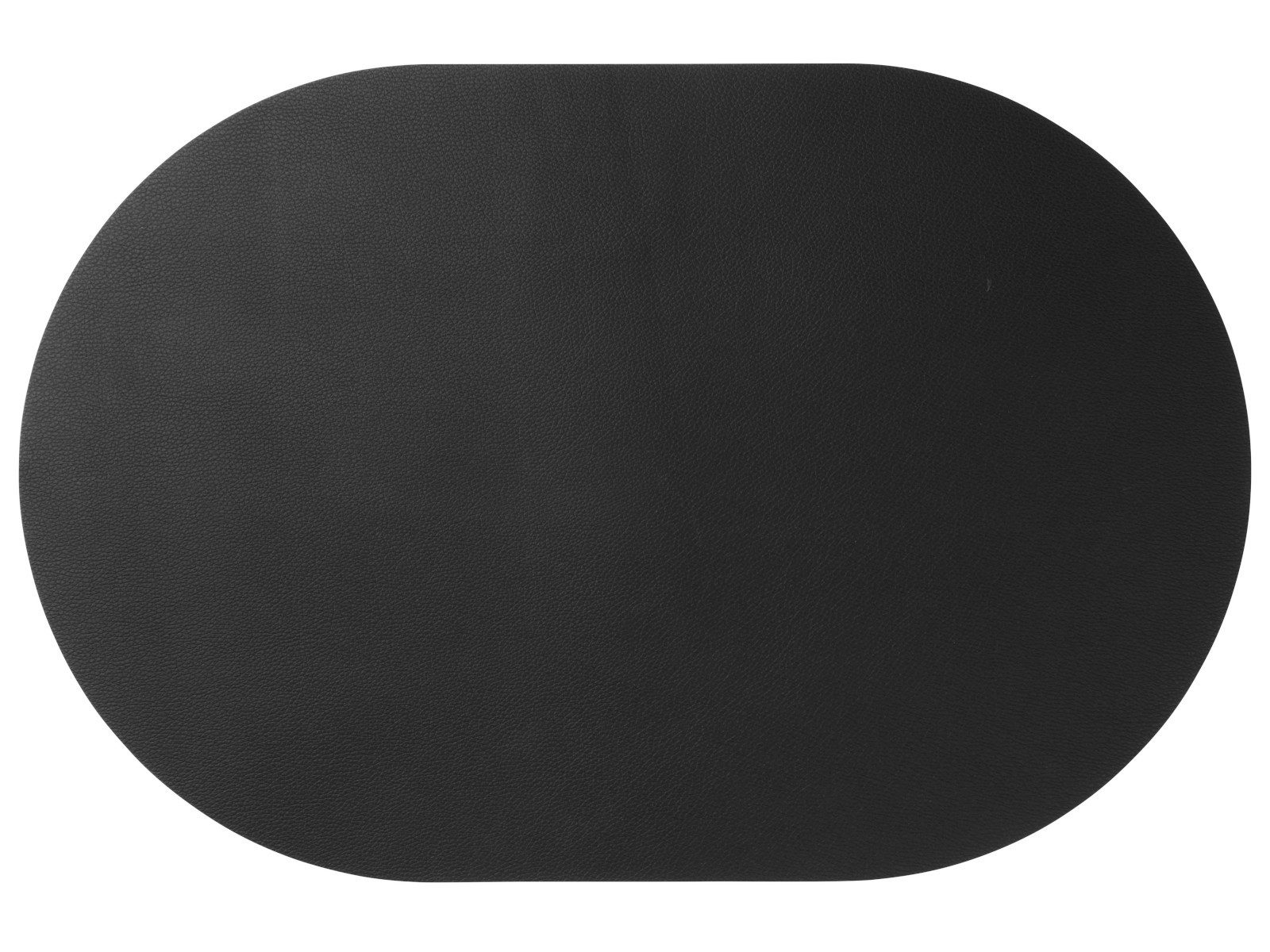 ASA SELECTION Platzset leather optic fine Tischset oval black 49,5x33cm günstig online kaufen