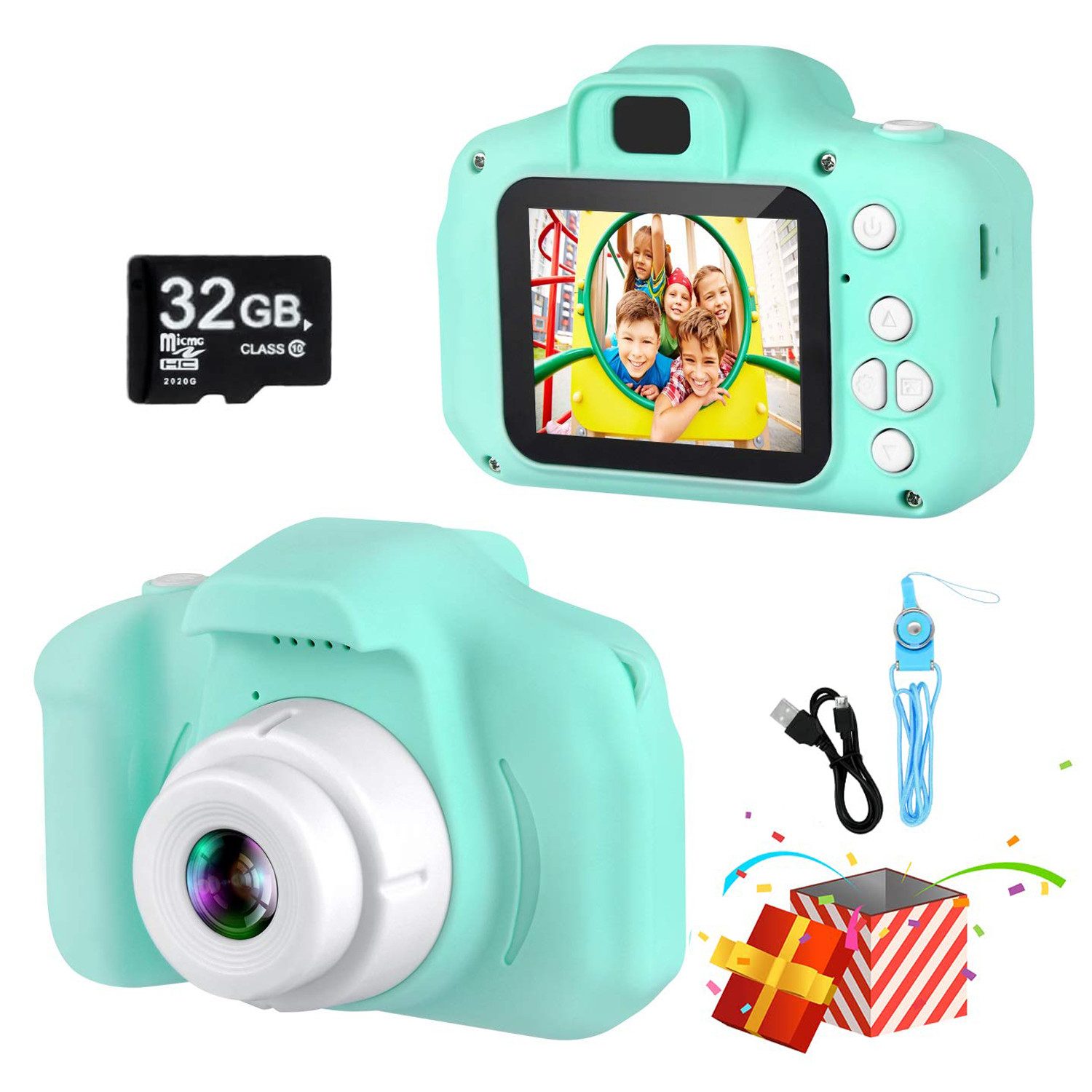 HD-Digitalvideokamera mit 32GB SD-Karte Spielzeug-Kamera Digitalkamera Kinderkamera