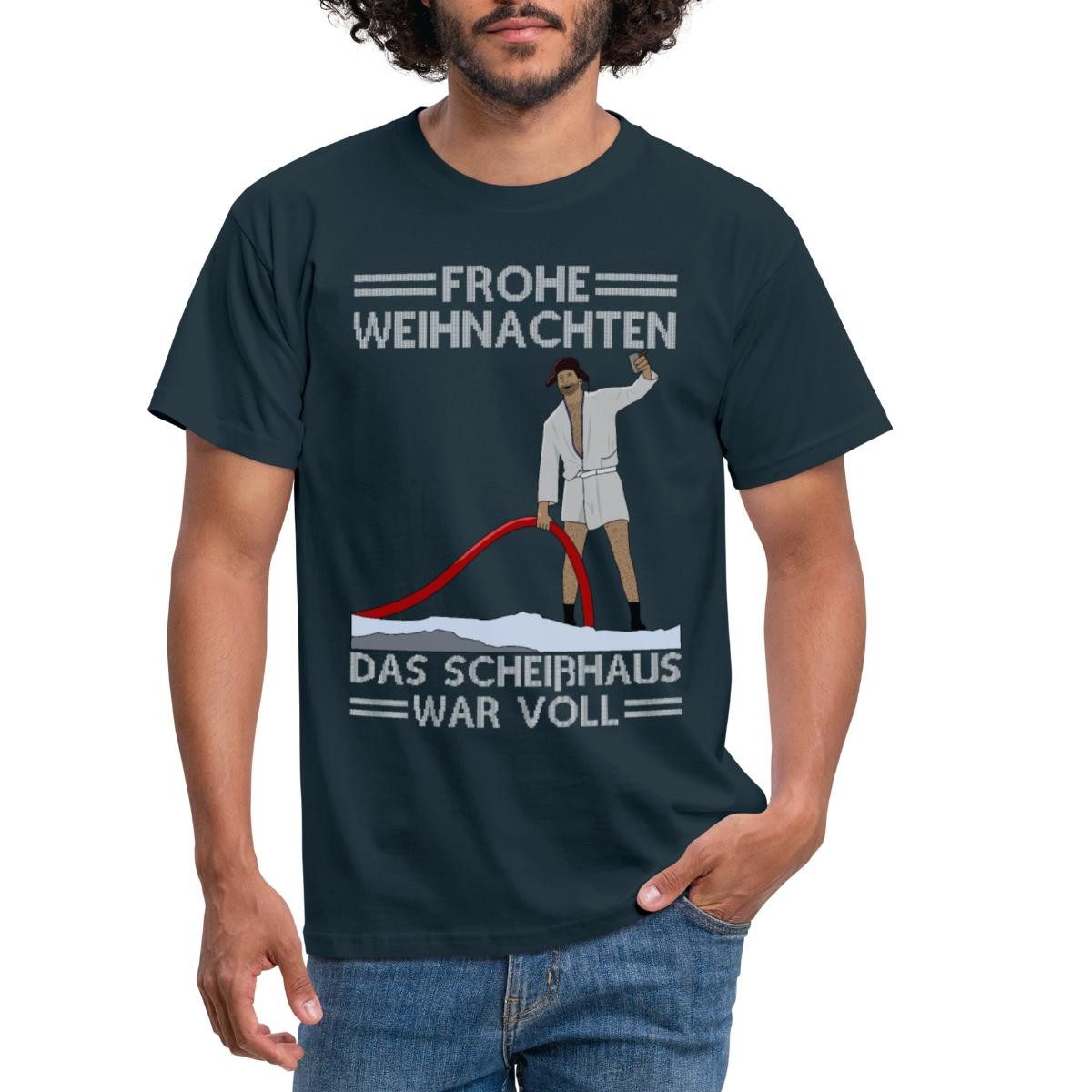 Spreadshirt T-Shirt Frohe Weihnachten Scheißhaus War Voll Ugly Christmas Mä günstig online kaufen