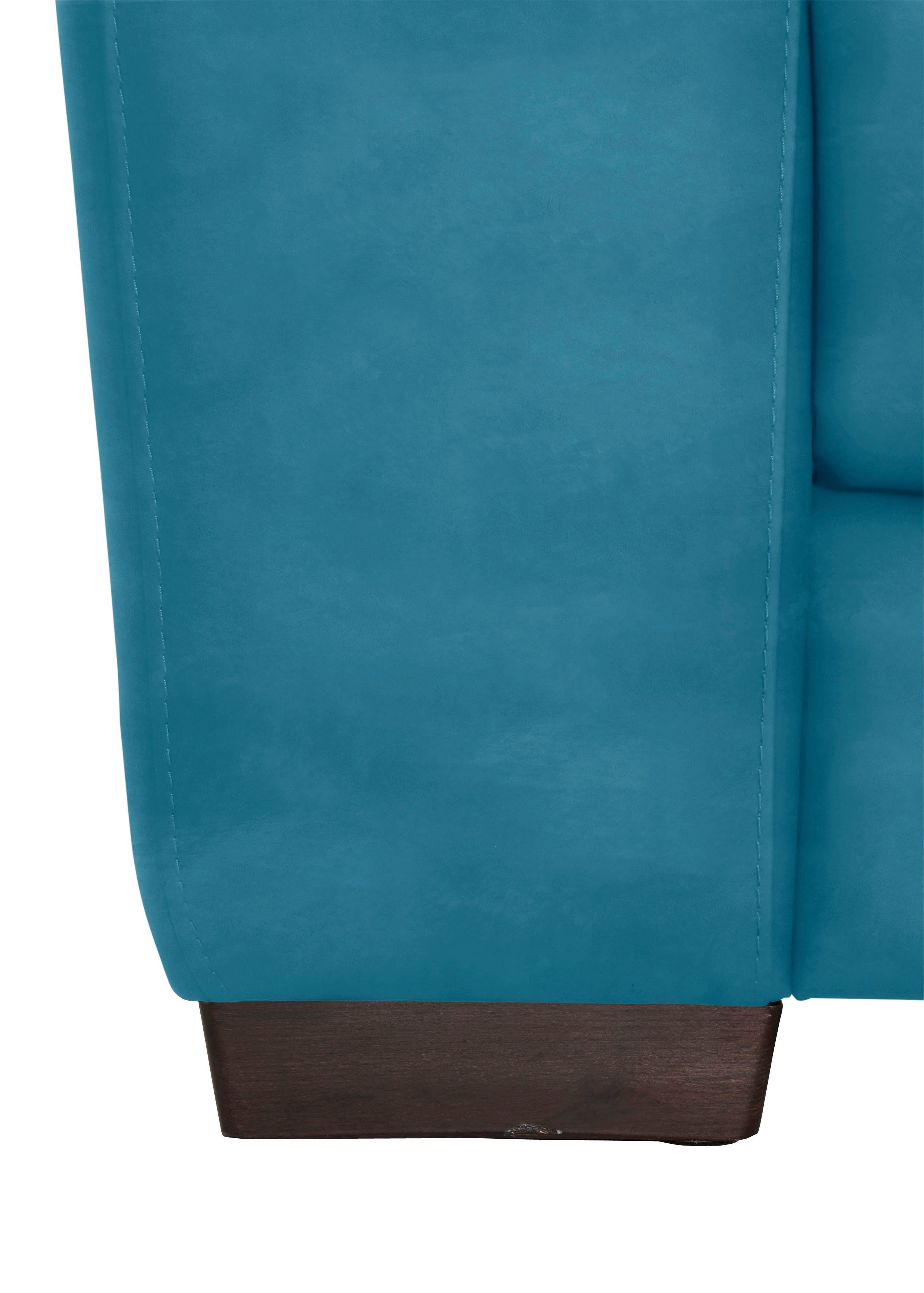 Gaia, Luxus-Microfaser turquoise mit Care Ginevra ITALIA CALIA Hydro 2-Sitzer