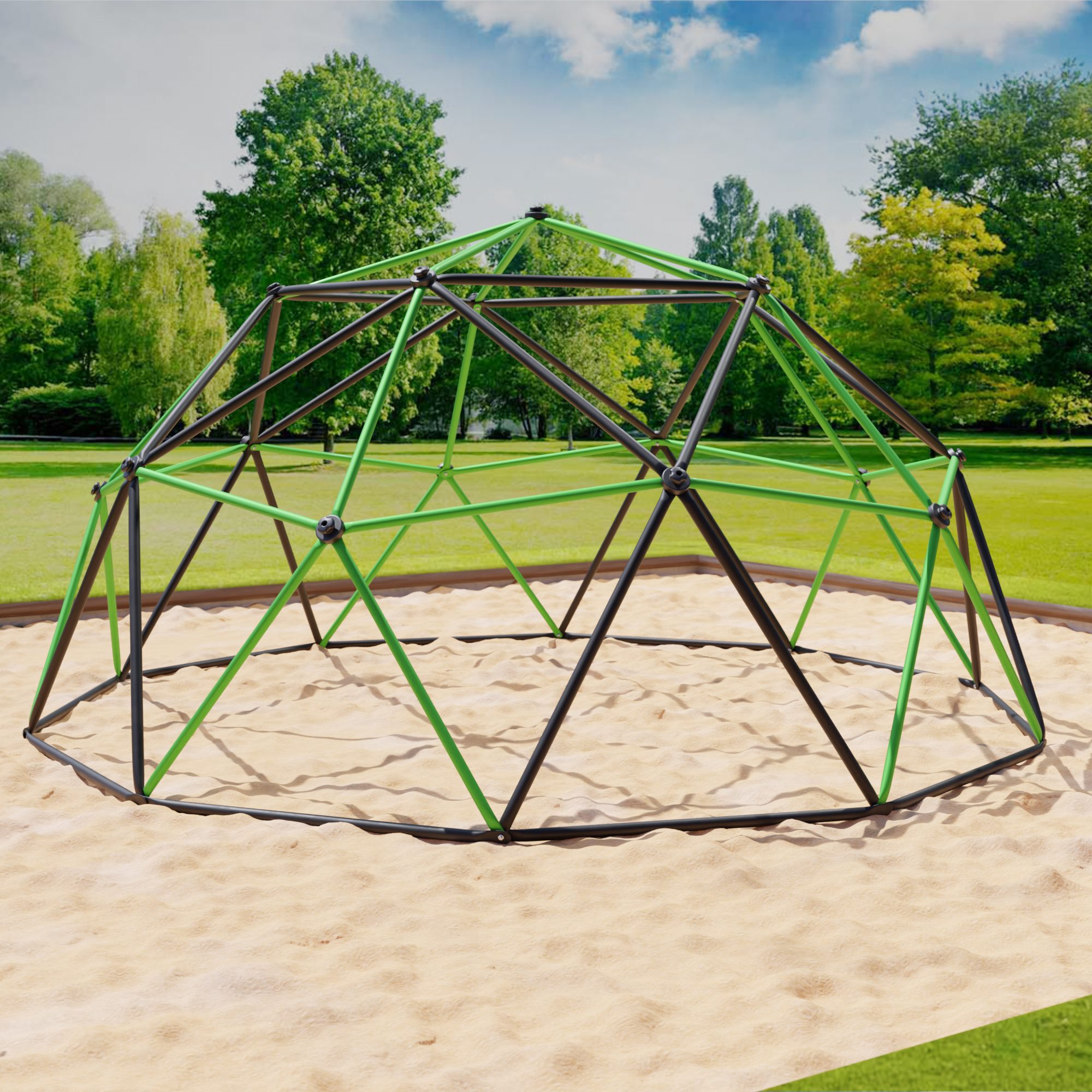 Klettergerüst »Dome Climber Kinder Kletterkuppel Geodome Metall«