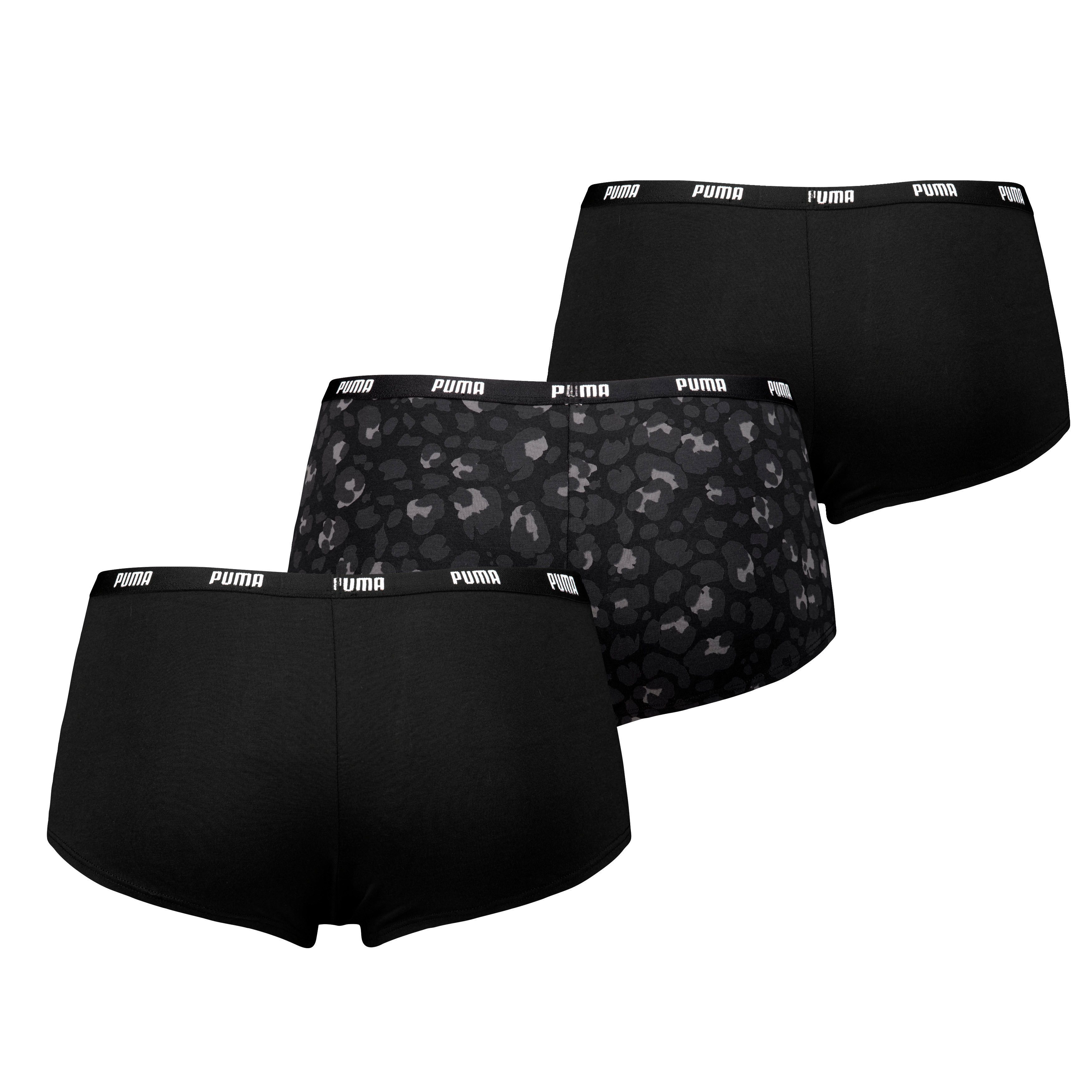 PUMA Panty PUMA WOMEN PRINTED MINI SHORT 3P PACK (3er Pack) 2x uni, 1x Anim günstig online kaufen