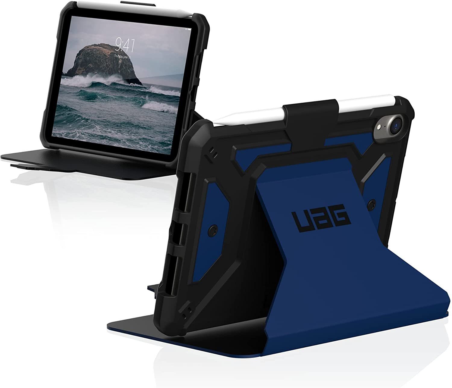UAG Tablet-Hülle Metropolis SE, [Apple iPad mini 6 Hülle, Standfunktion,  Magnetische Frontklappe mit Wake - / Sleep - Unterstützung, Apple Pencil  Halterung, Sturz- und stoßfest nach US-Militärstandard] - blau