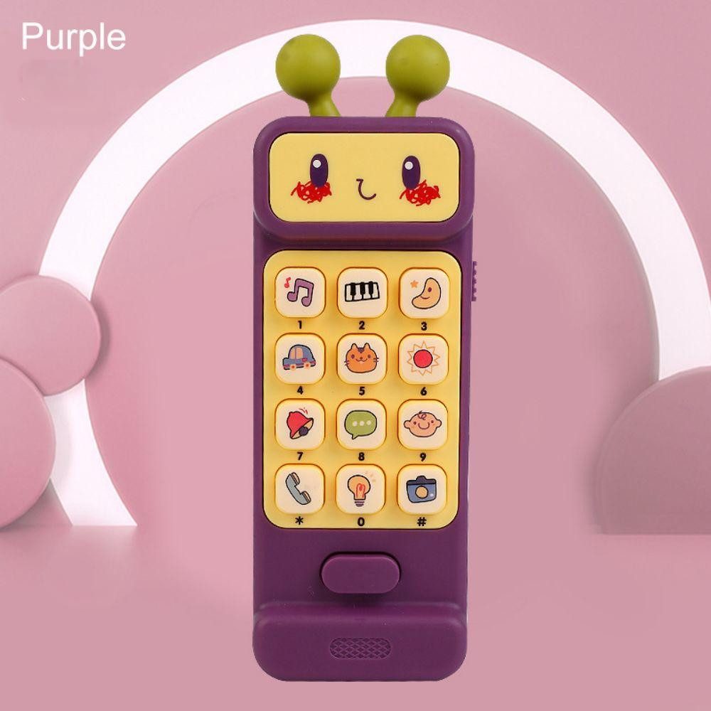 Gontence Spiel-Smartphone Alien Handy Spielzeug Lichter Musik Mobiltelefon Spielzeug, (Baby Beißring, Smartphone-Modell)