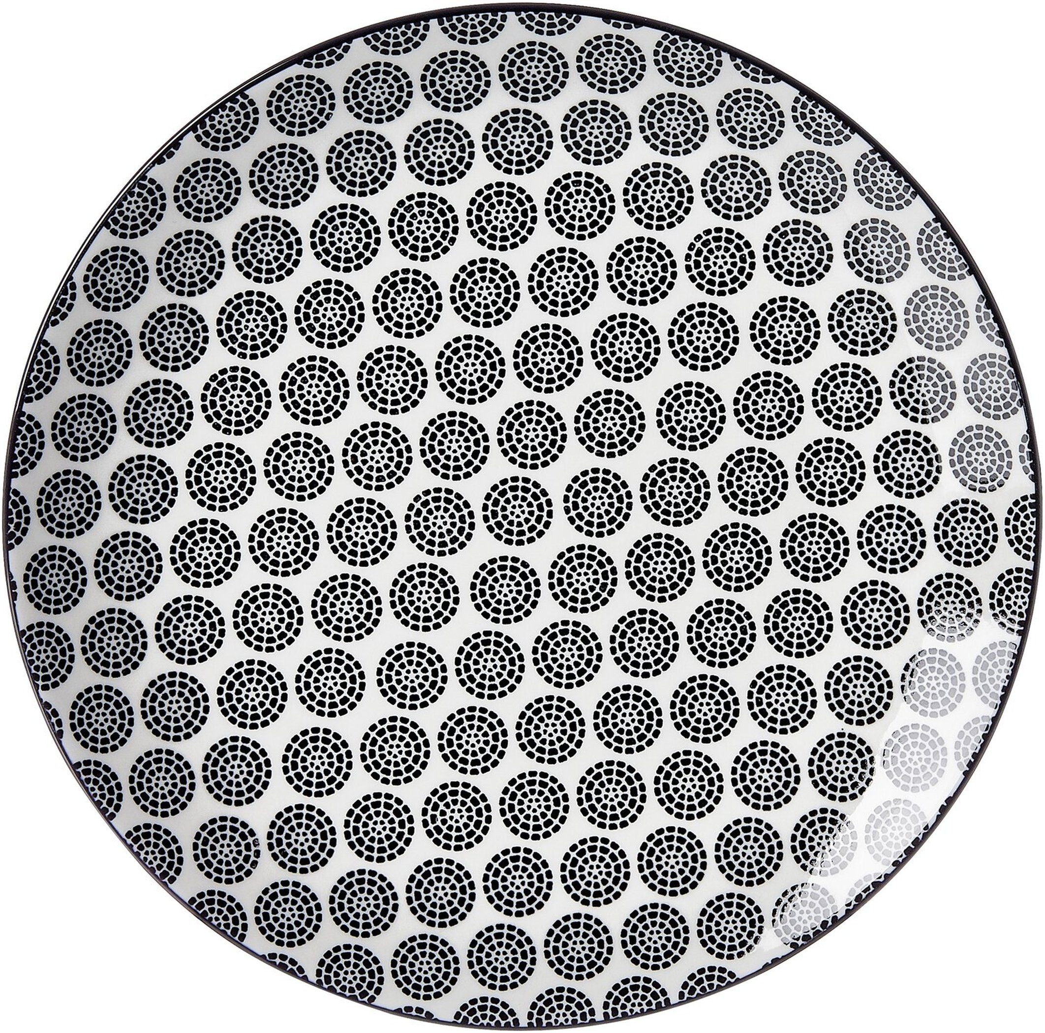Ritzenhoff & Breker Frühstücksteller Takeo Circles Frühstücksteller, (1 St), Spülmaschinengeeignet