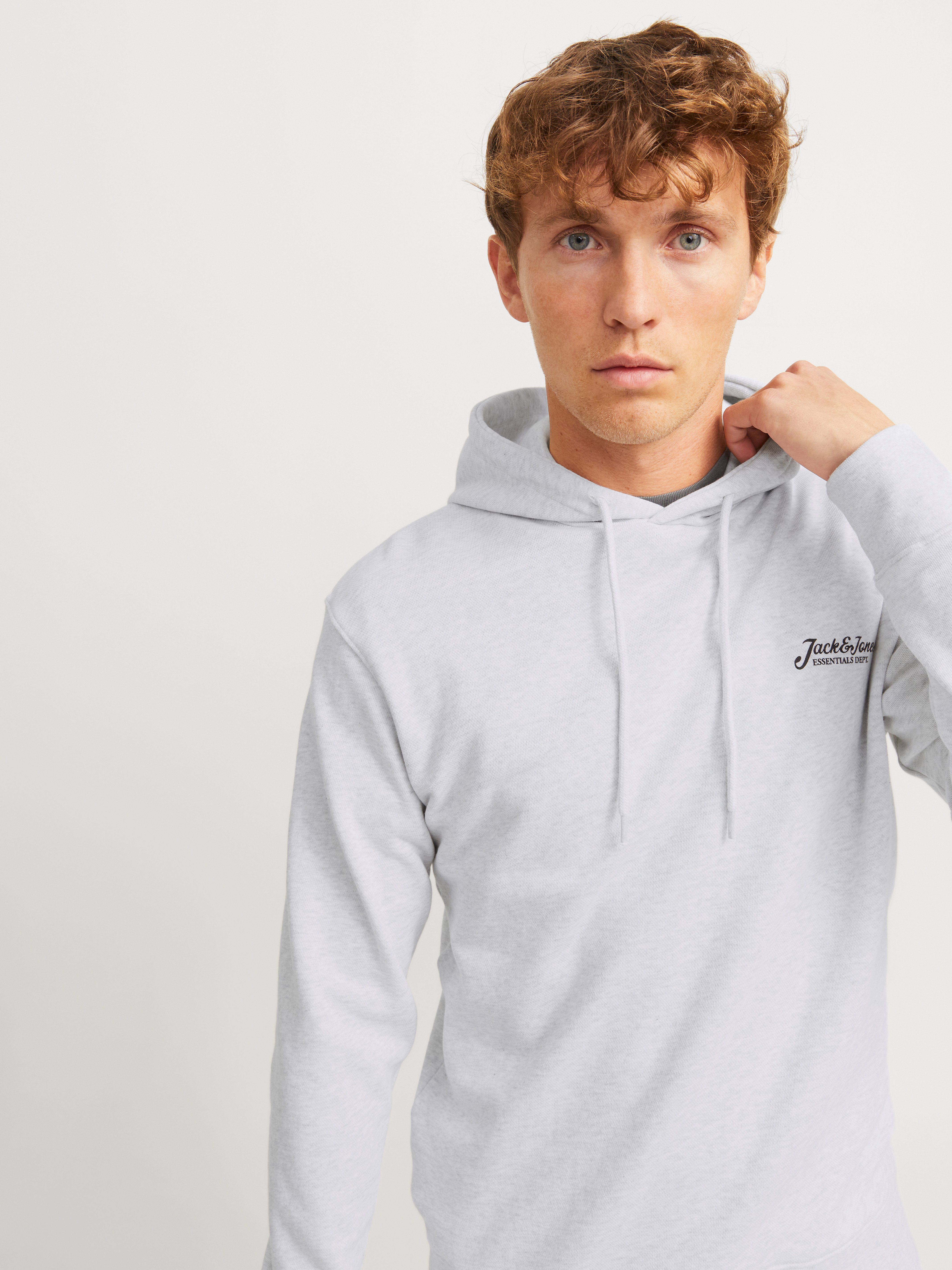 Jack & Jones Kapuzensweatshirt JJBEAU – Sweater mit Logodruck, Slim Fit und günstig online kaufen