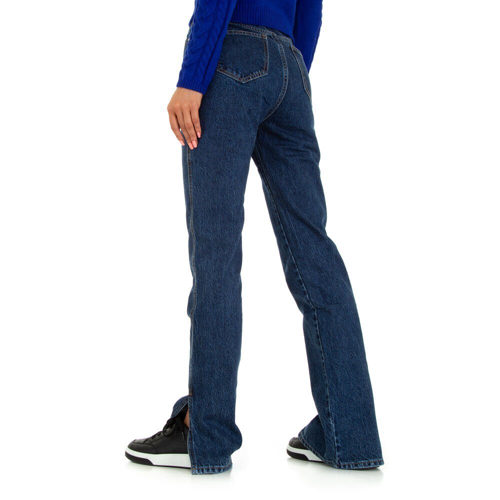 Ital-Design Freizeit in Bootcut Bootcut-Jeans Jeans Damen Blau