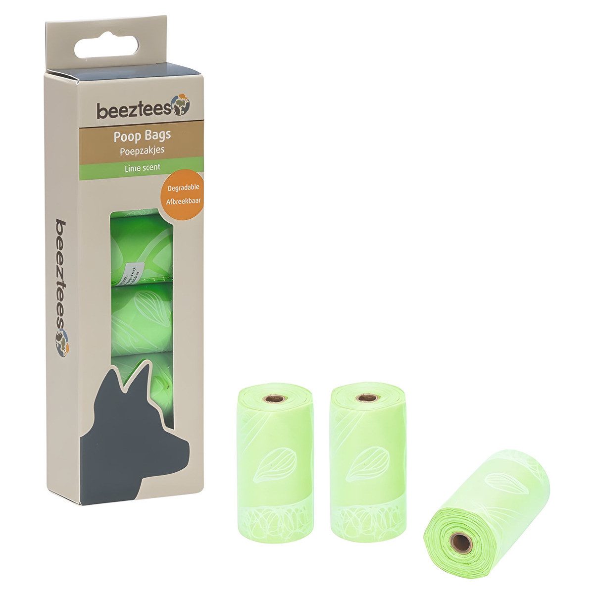 Beeztees Hundekotbeutel Kotbeutel abbaubar Limette