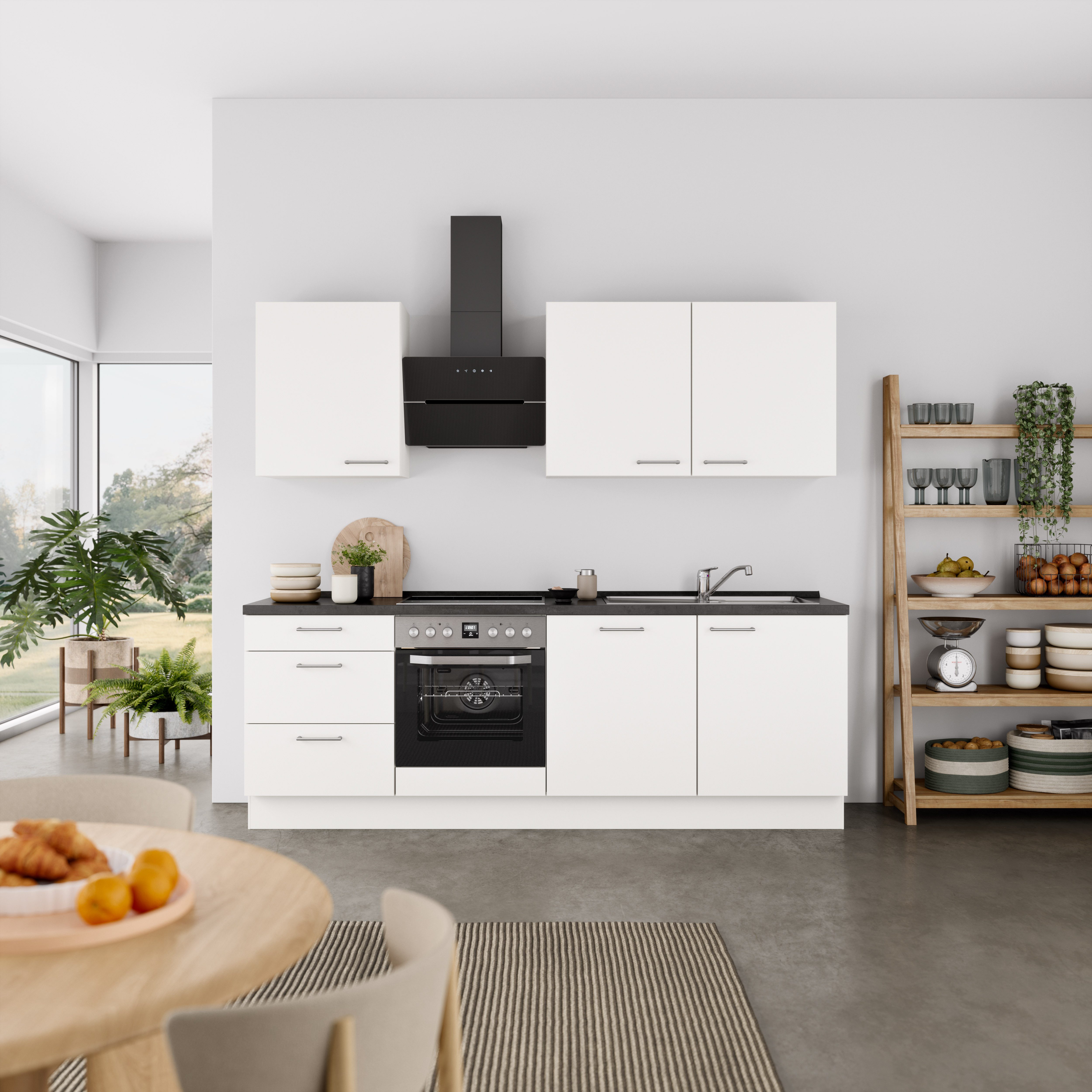 nobilia® Küchenzeile "Laser II", Ausrichtung wählbar, Breite 240 cm, vormon günstig online kaufen