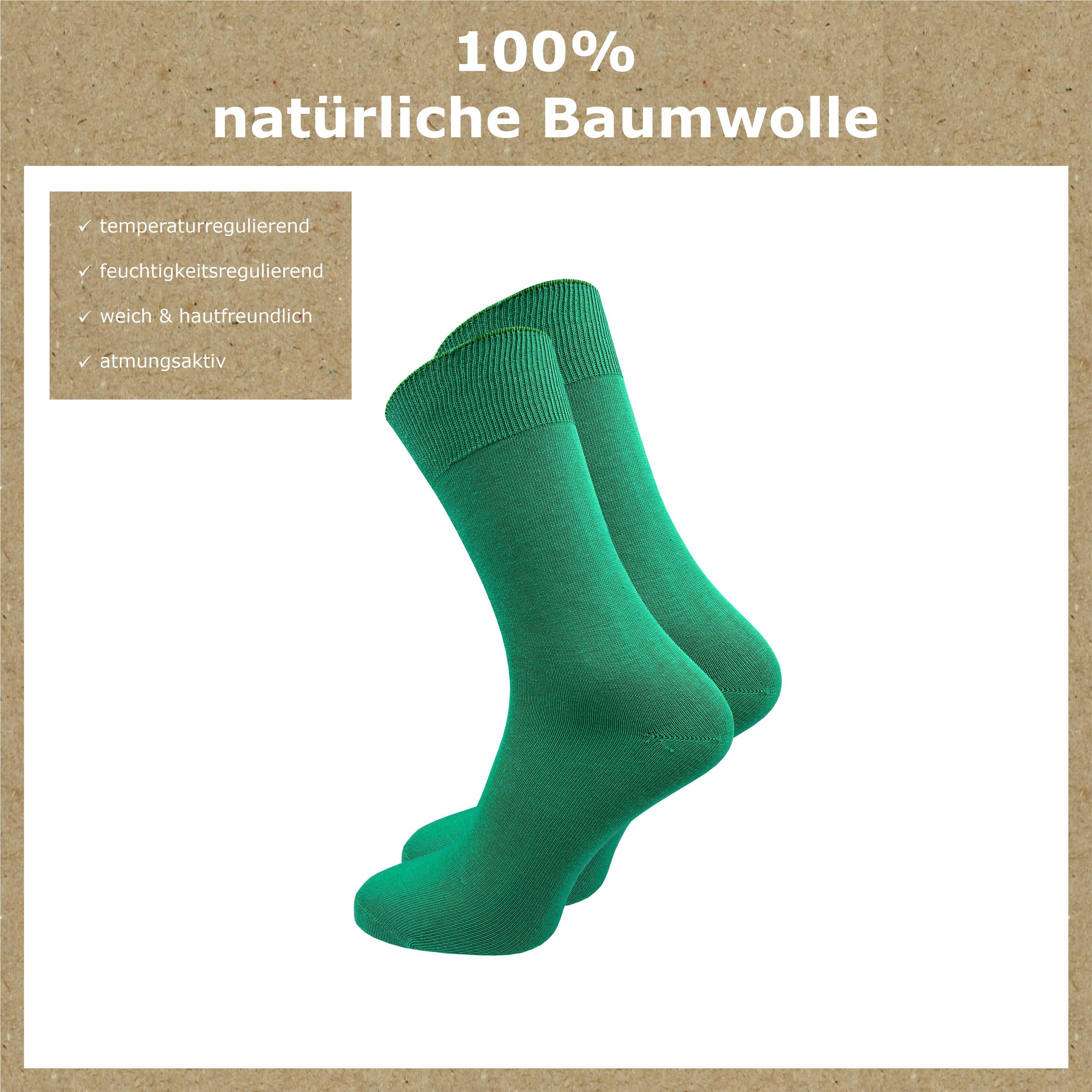 GAWILO Socken für Damen und Herren aus 100% Baumwolle ohne Naht (10 Paar) mit venenfreundlichem Komfortbund