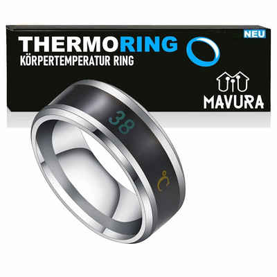 MAVURA Fingerring THERMORING Körpertemperatur Smart Ring Thermometer Intelligenter, Temperatur Sensor Farbverschiebungsring Unisize