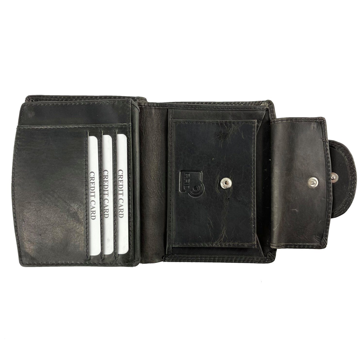 Buffalo Hill Geldbörse Buffalo Hill Geldbörse Unisex 2753, echt Leder